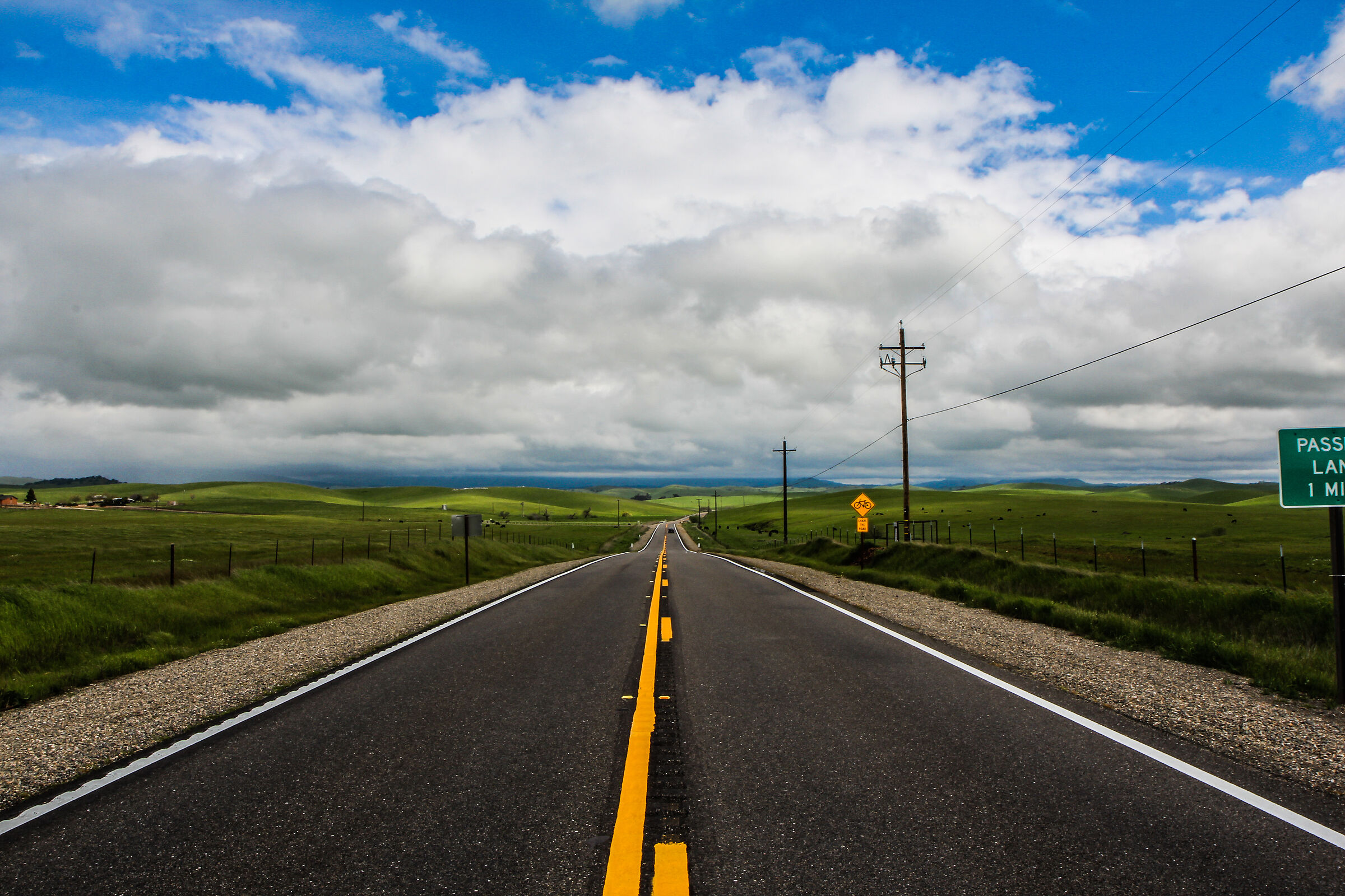 Endless roads in Northern California