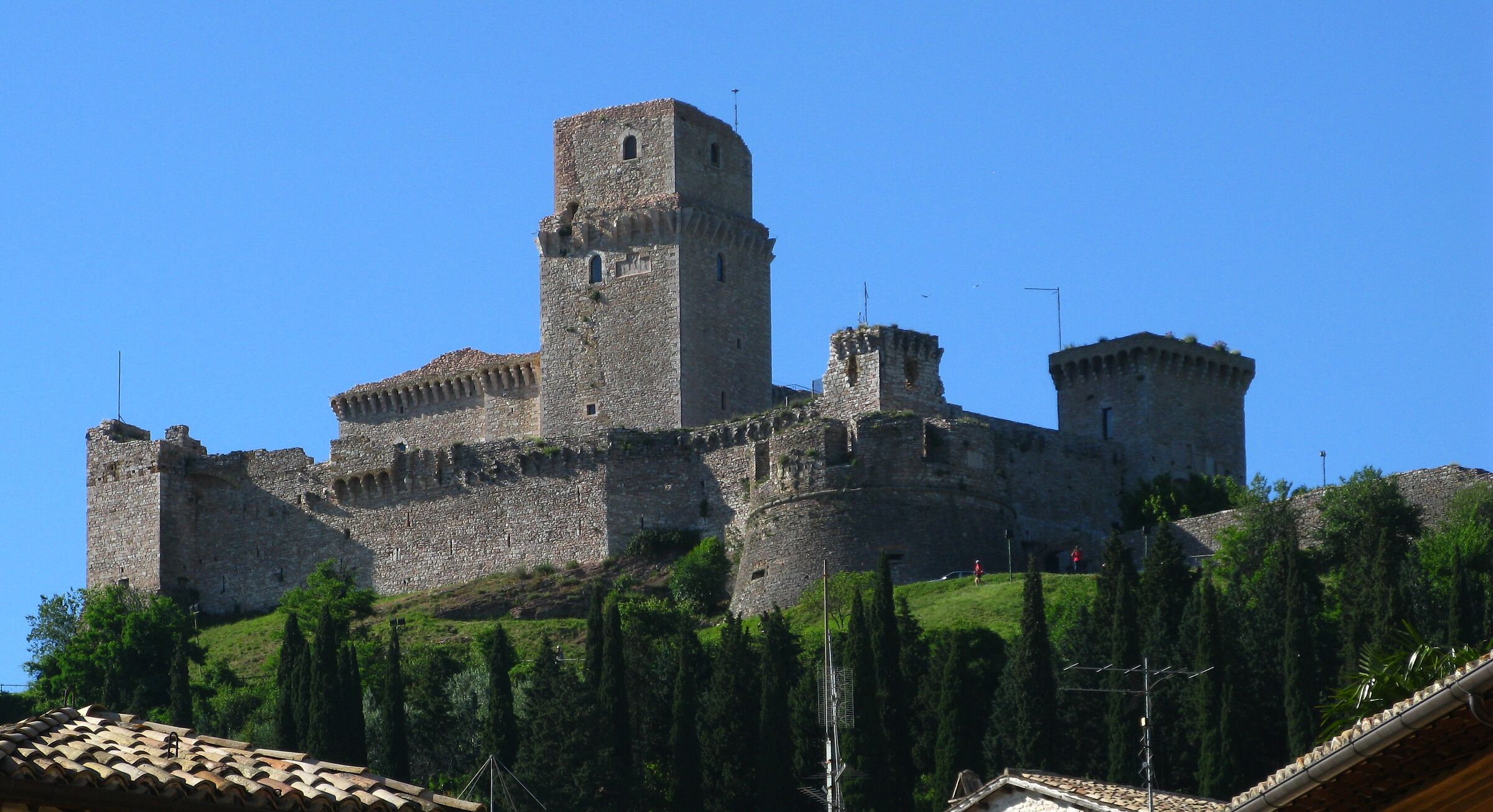 castello medioevale del'umbria .