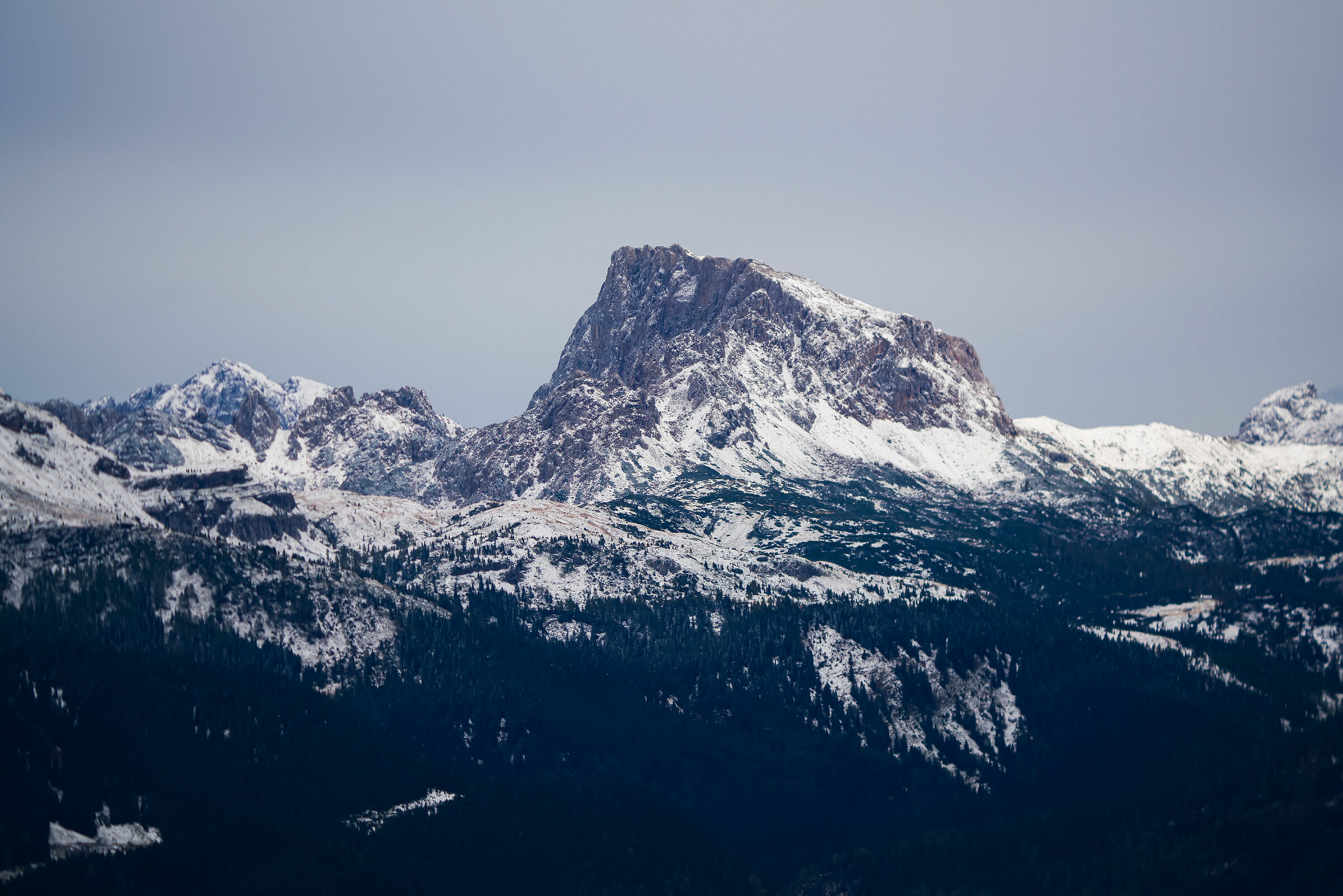 First snow on the Carnic Alps 2020