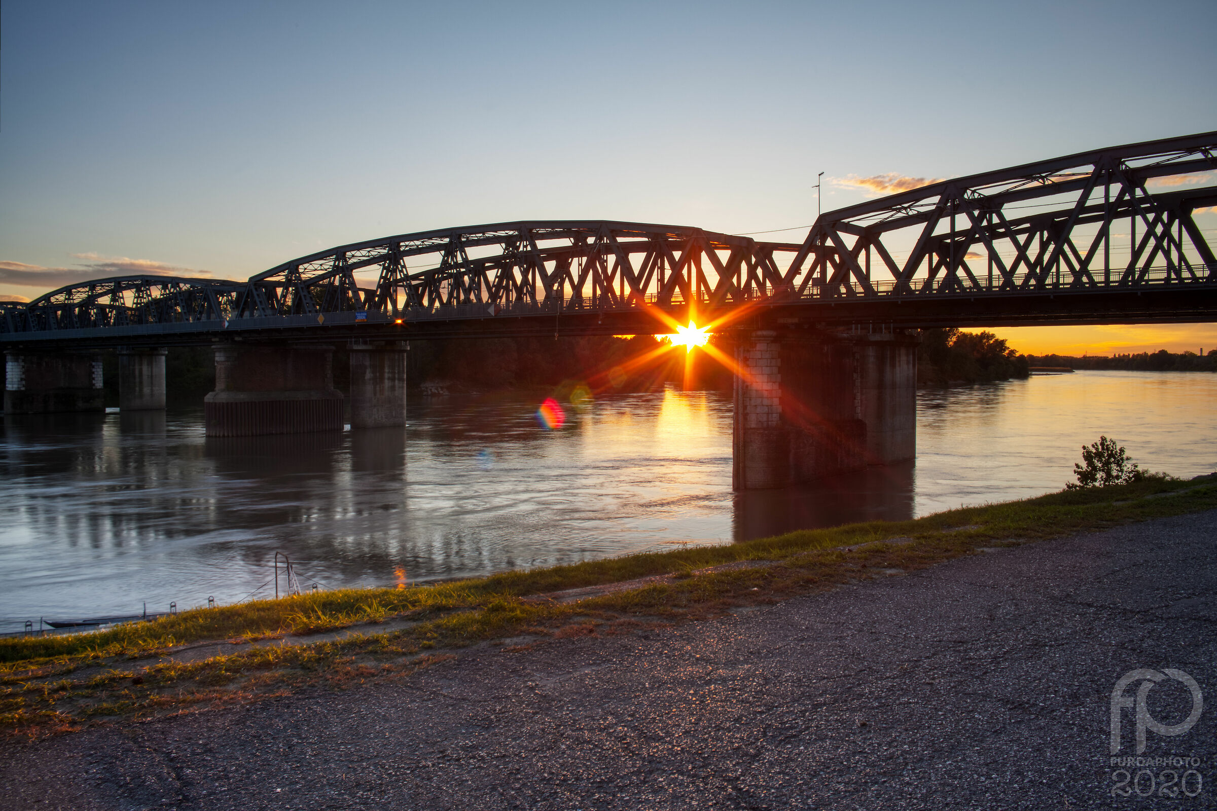 Sunset on the Po - Cremona