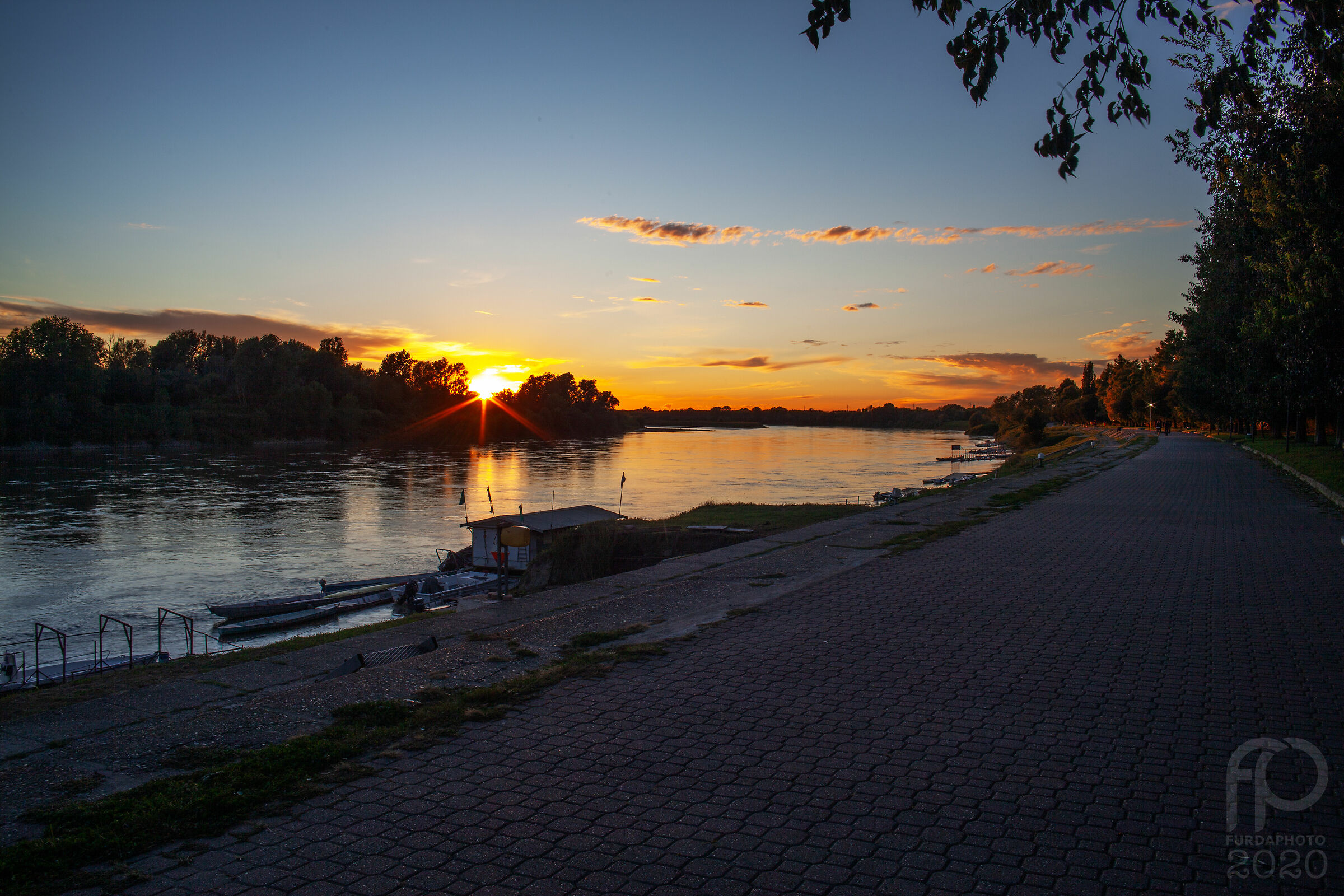 Sunset on the Po - Cremona