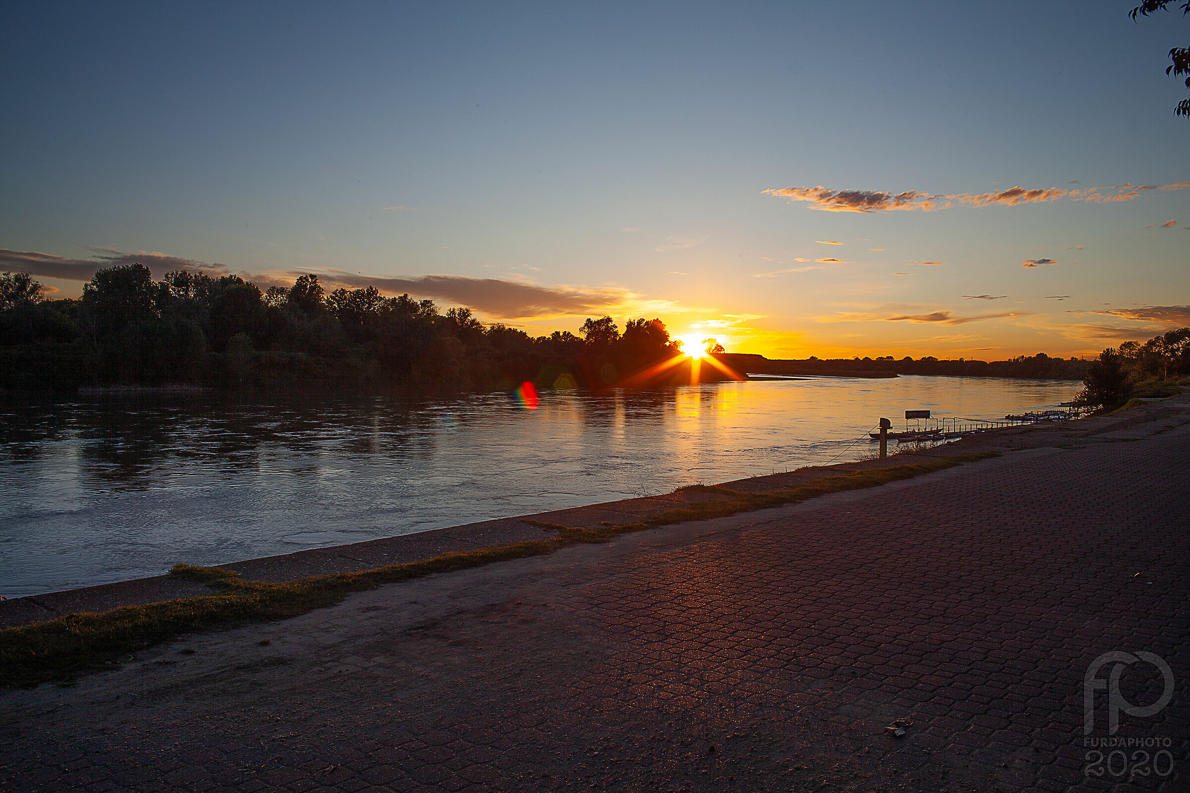 Sunset on the Po - Cremona