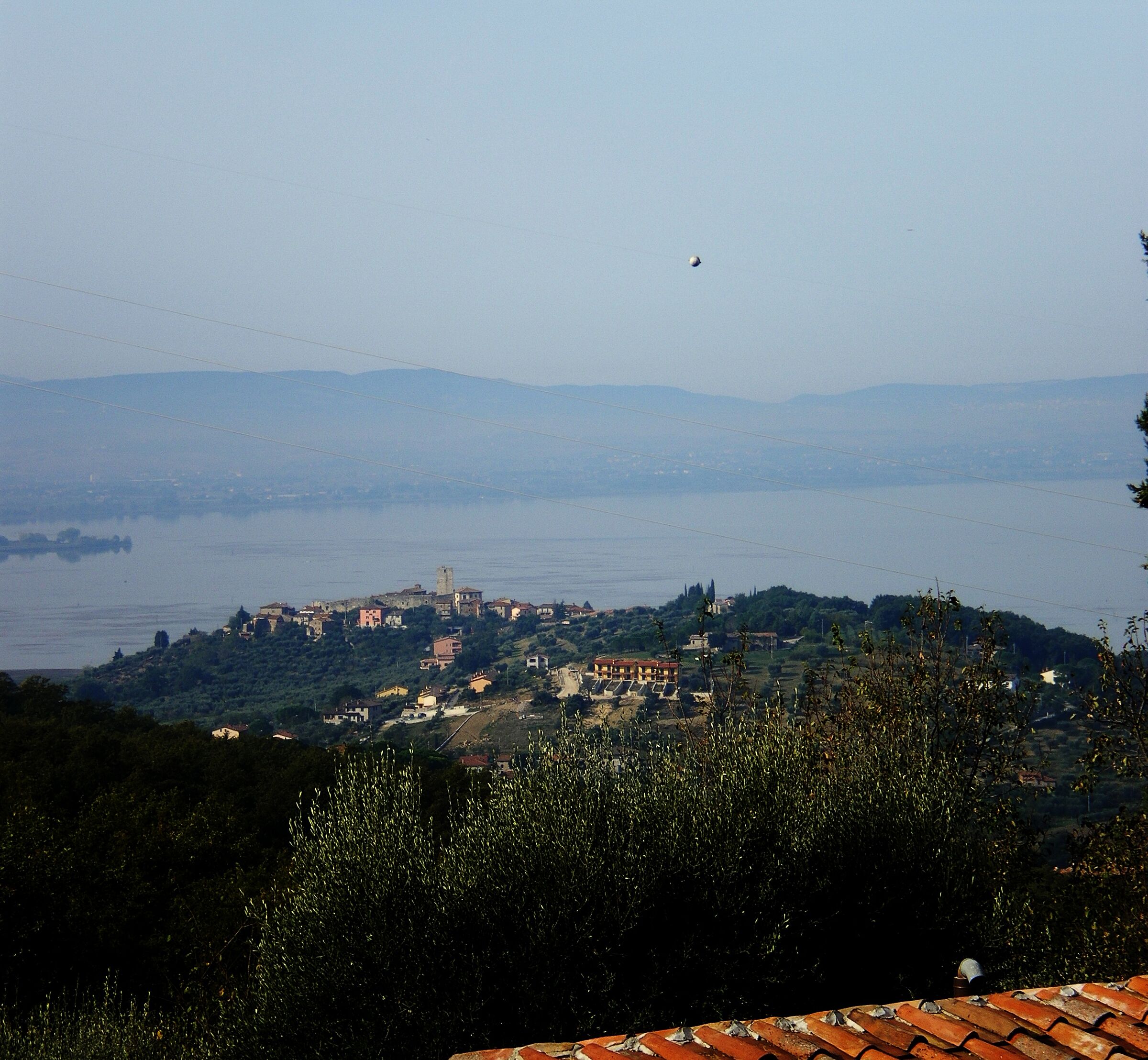 lago trasimeno e la sua isoletta .