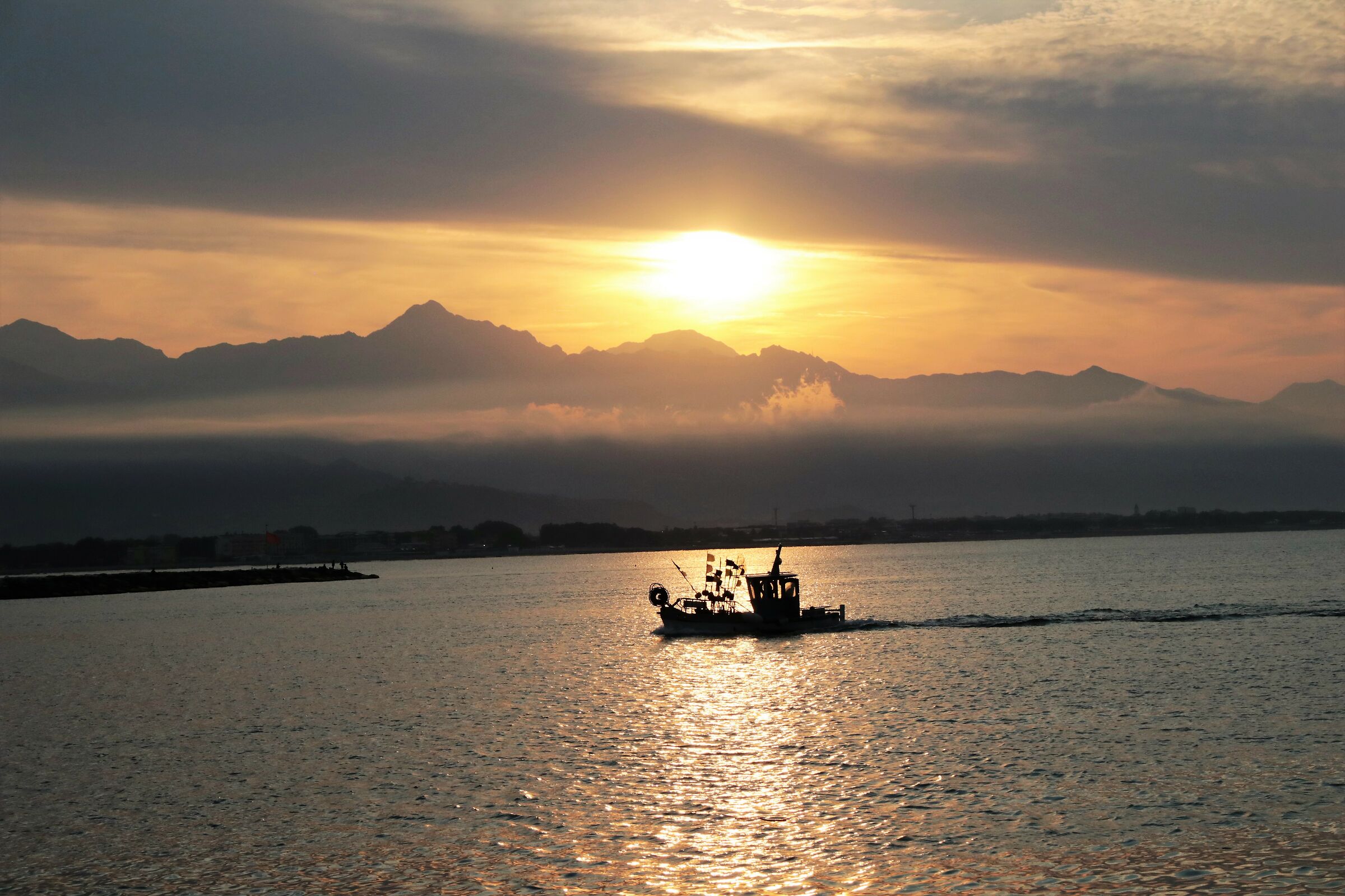 " Il rientro dopo la pesca"