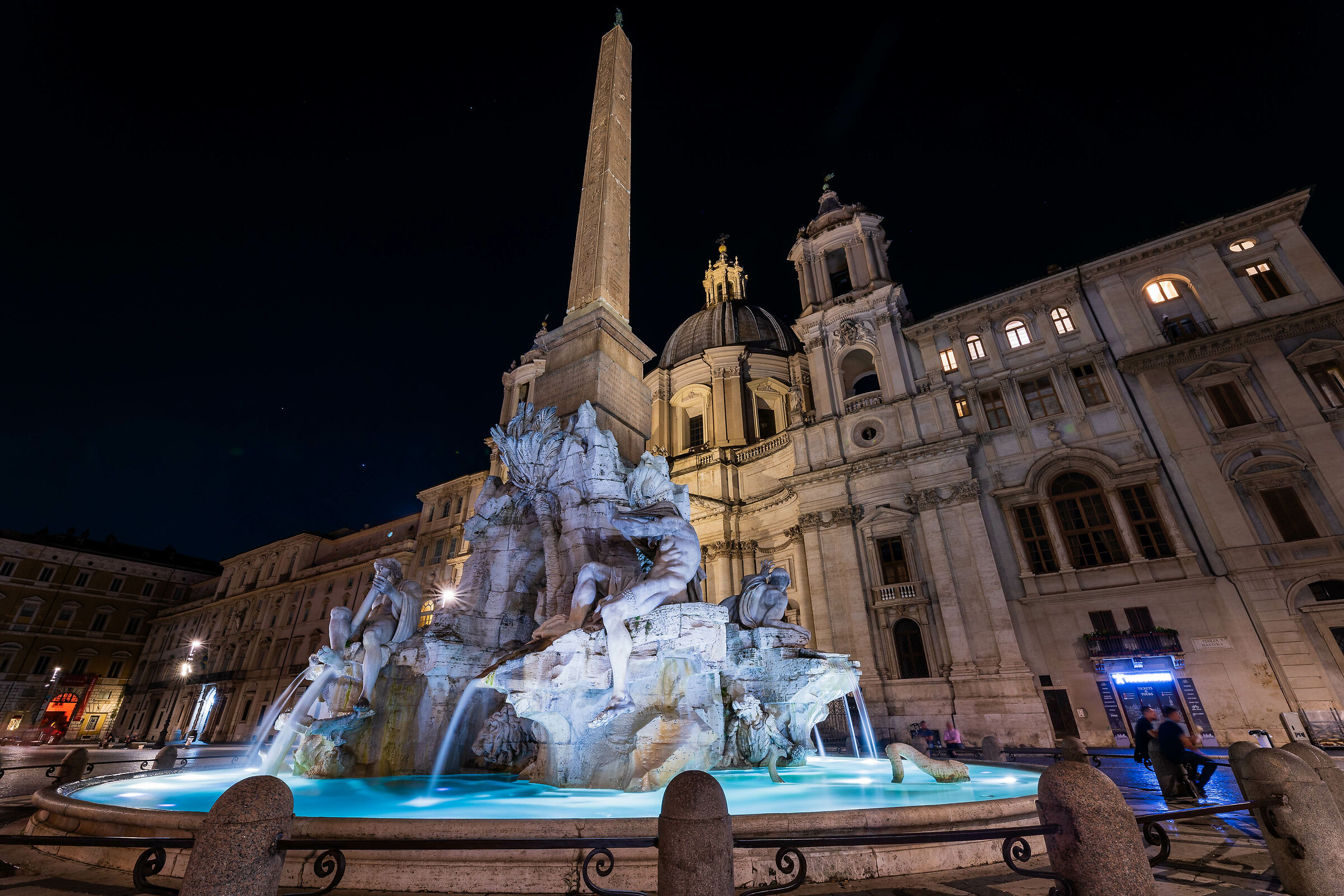 La Fontana dei Quattro Fiumi e la Chiesa di Sant'Agnese