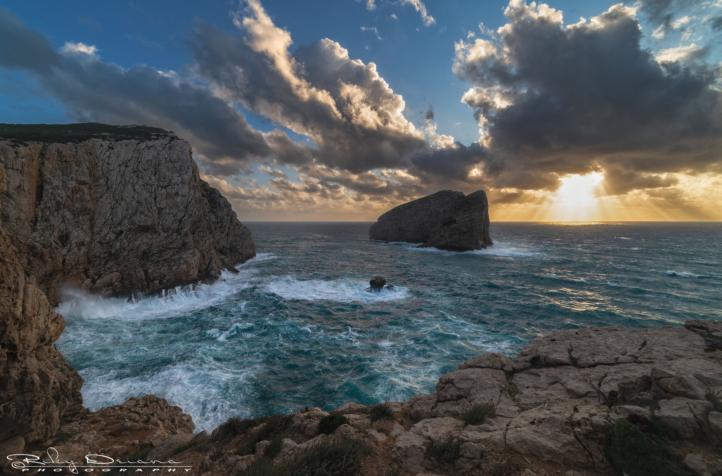 Capo Caccia al tramonto