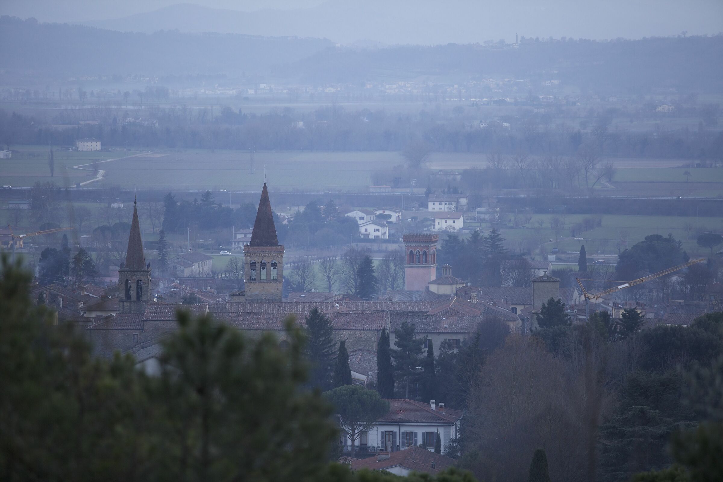 The three bell towers.