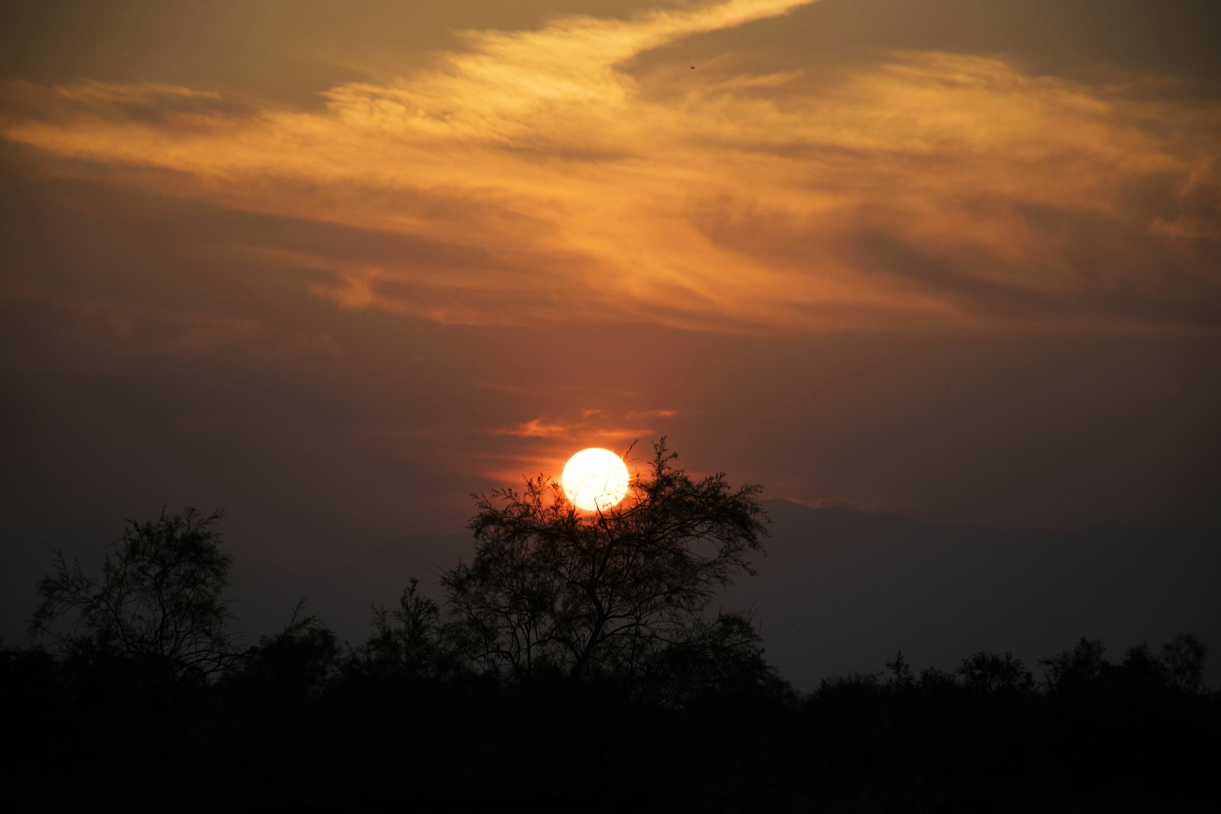 Il lento adagiarsi del sole