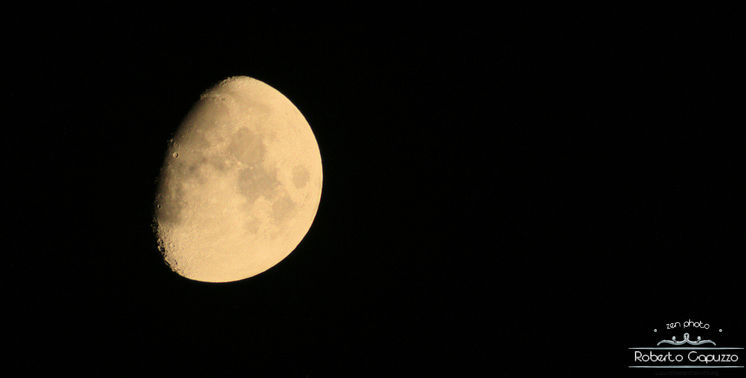 Luna crescente di fine estate