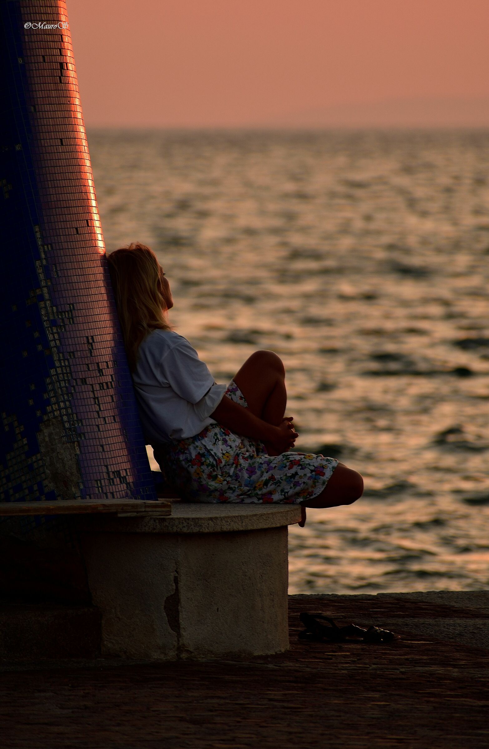 at sunset