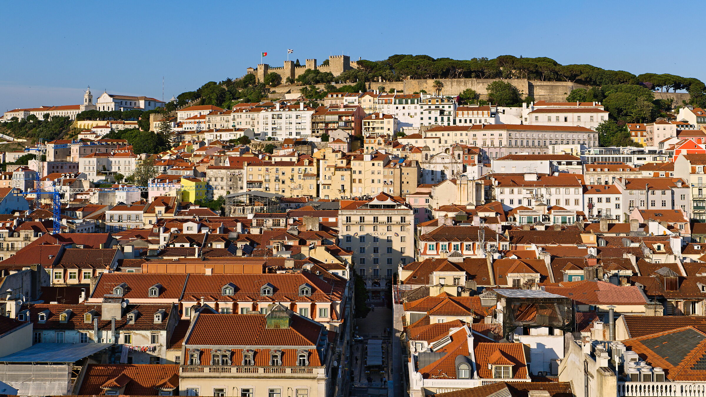 Lisbona vista dall'Elevador de Santa Justa