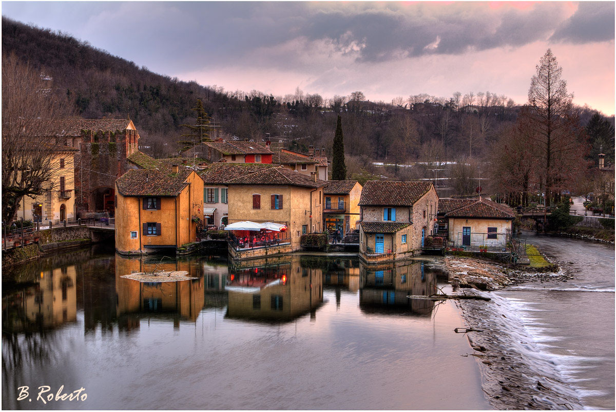 Hamlet at sunset ...