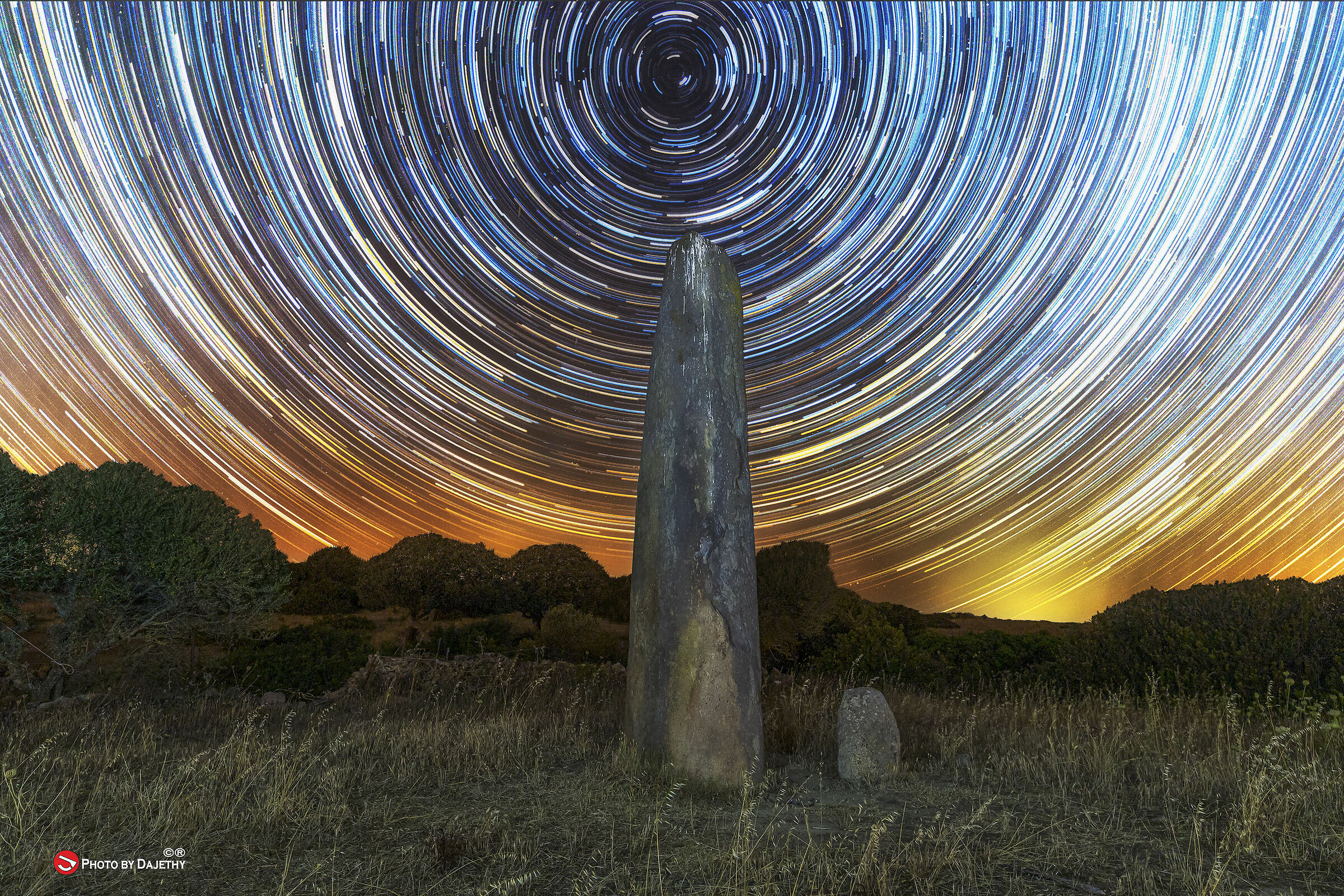 Menhir di Monte Corru Tundu Sardegna