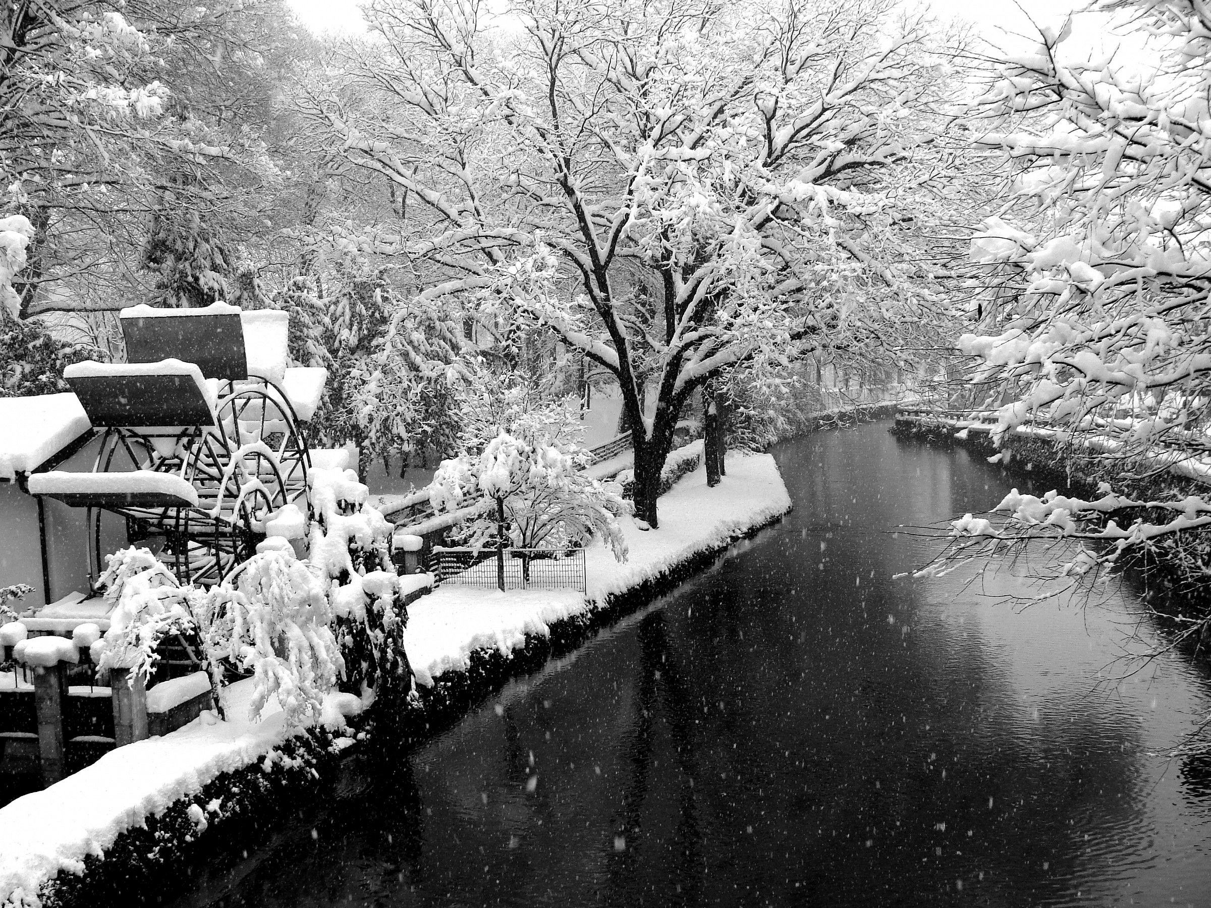 First snow in Cernusco