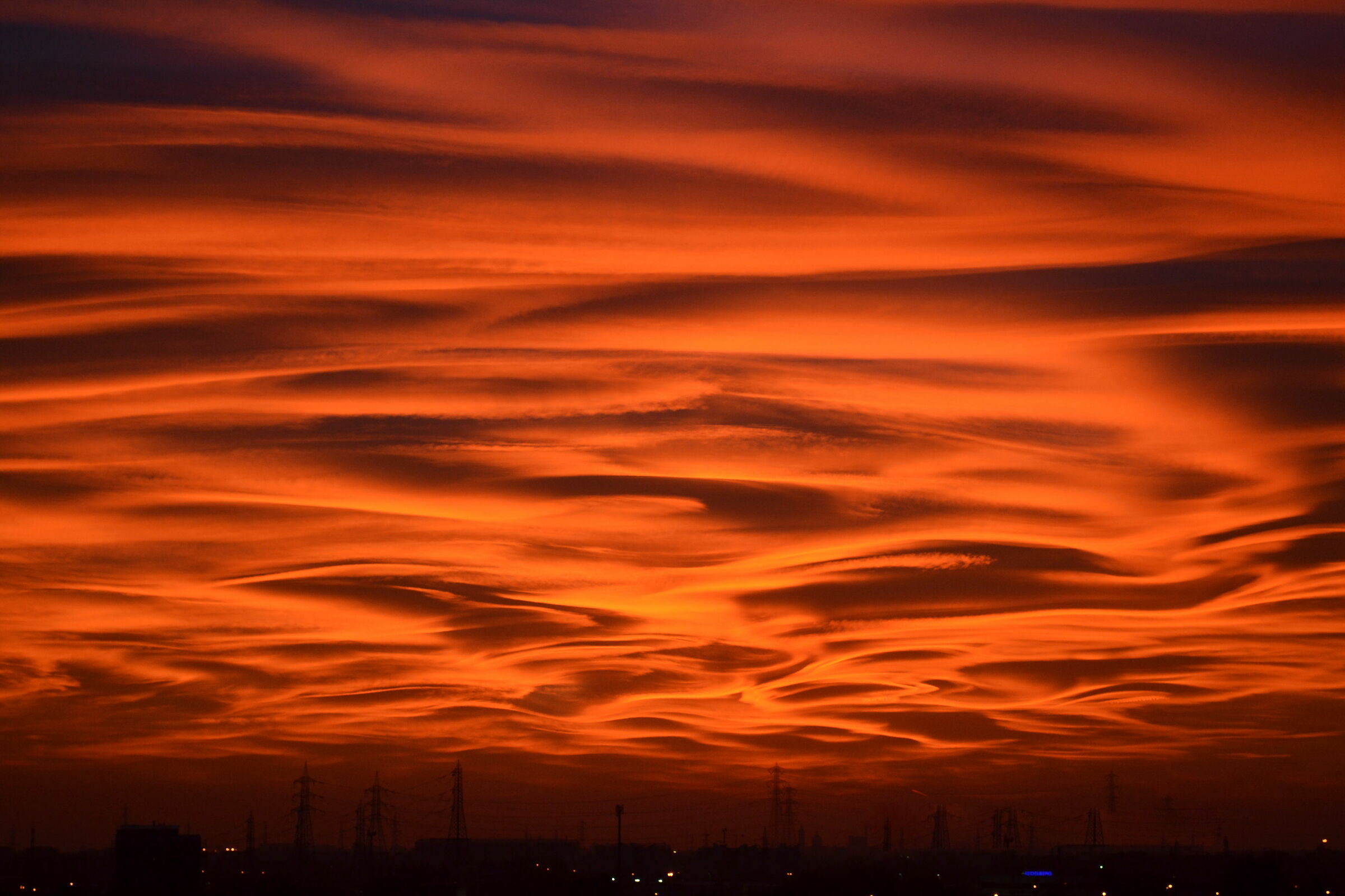 Tramonto di fuoco, Milano