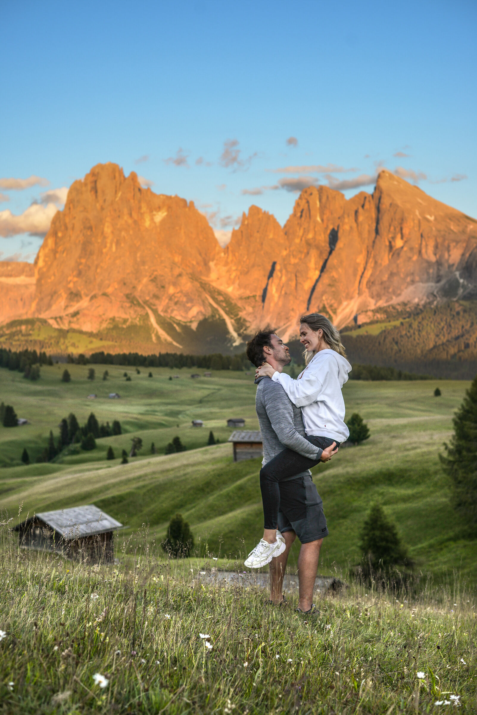 Tramonto sull'Alpe di Siusi