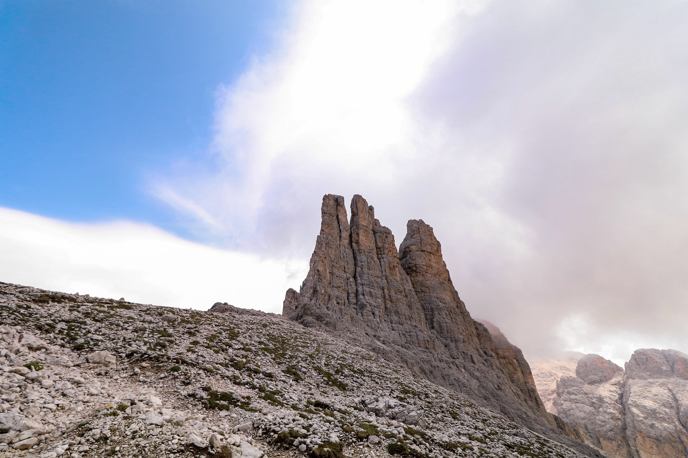 Torri del Vajolet dal rifugio Re Alberto