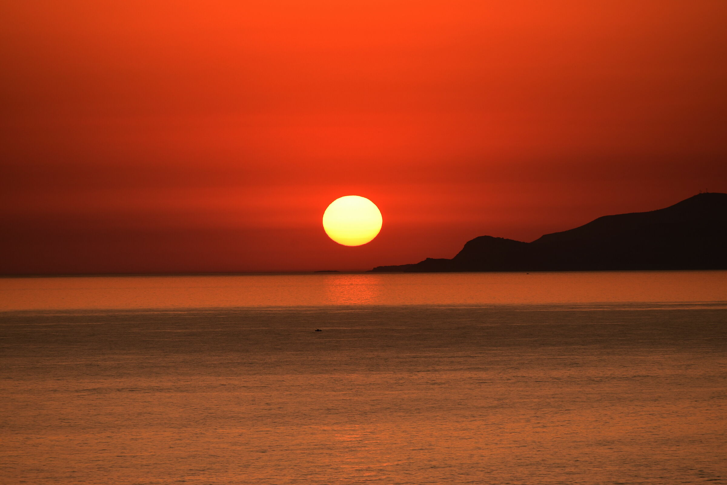 Tramonto sulla costa di Maratea