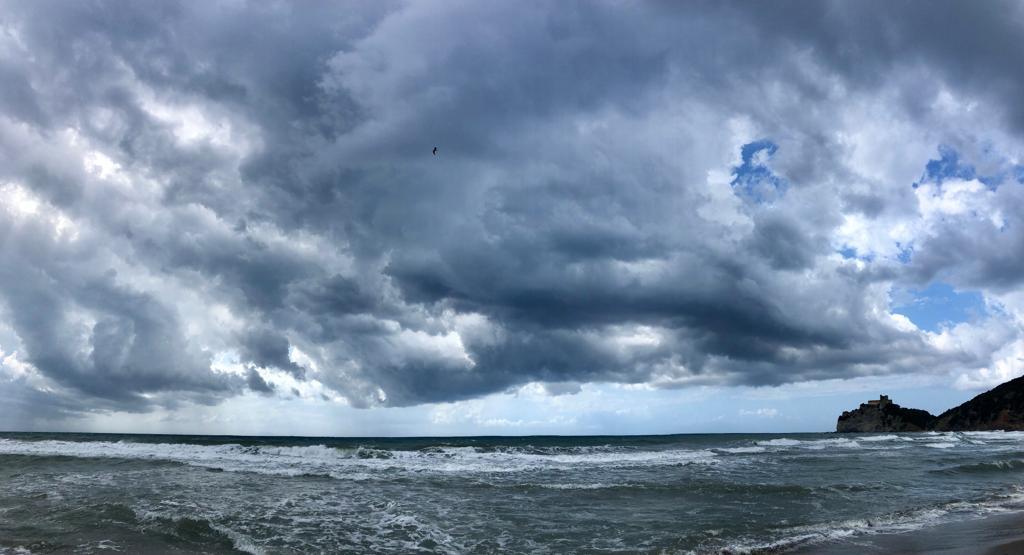 the sky and the sea in motion.