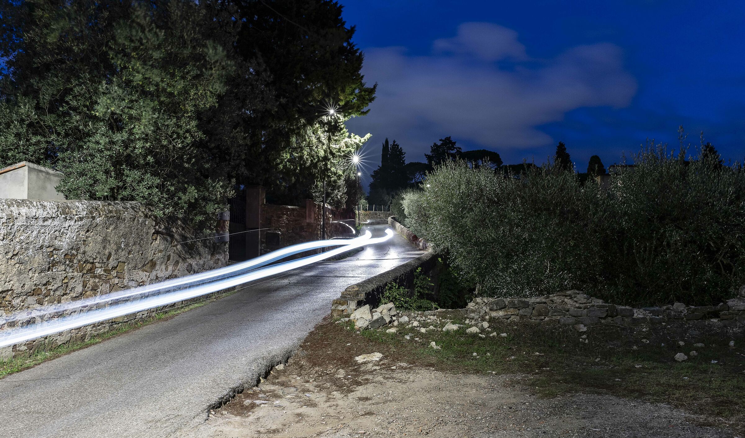 Secondary road, night