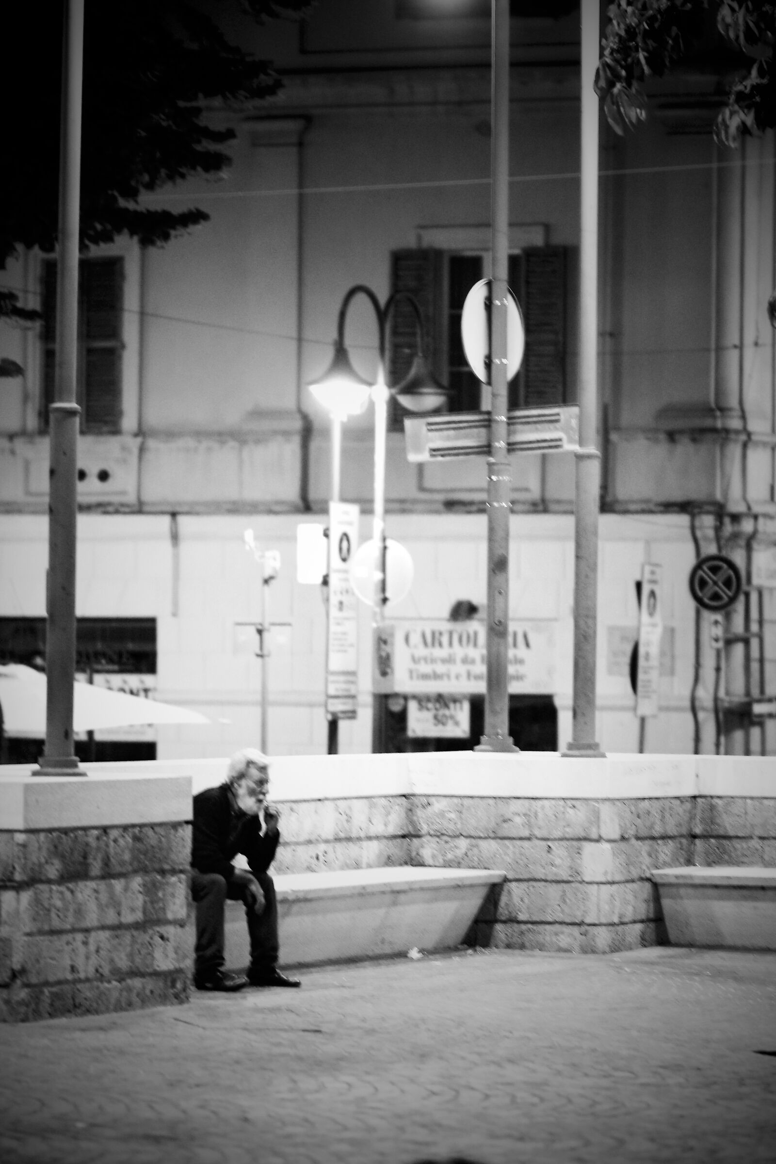 Man alone