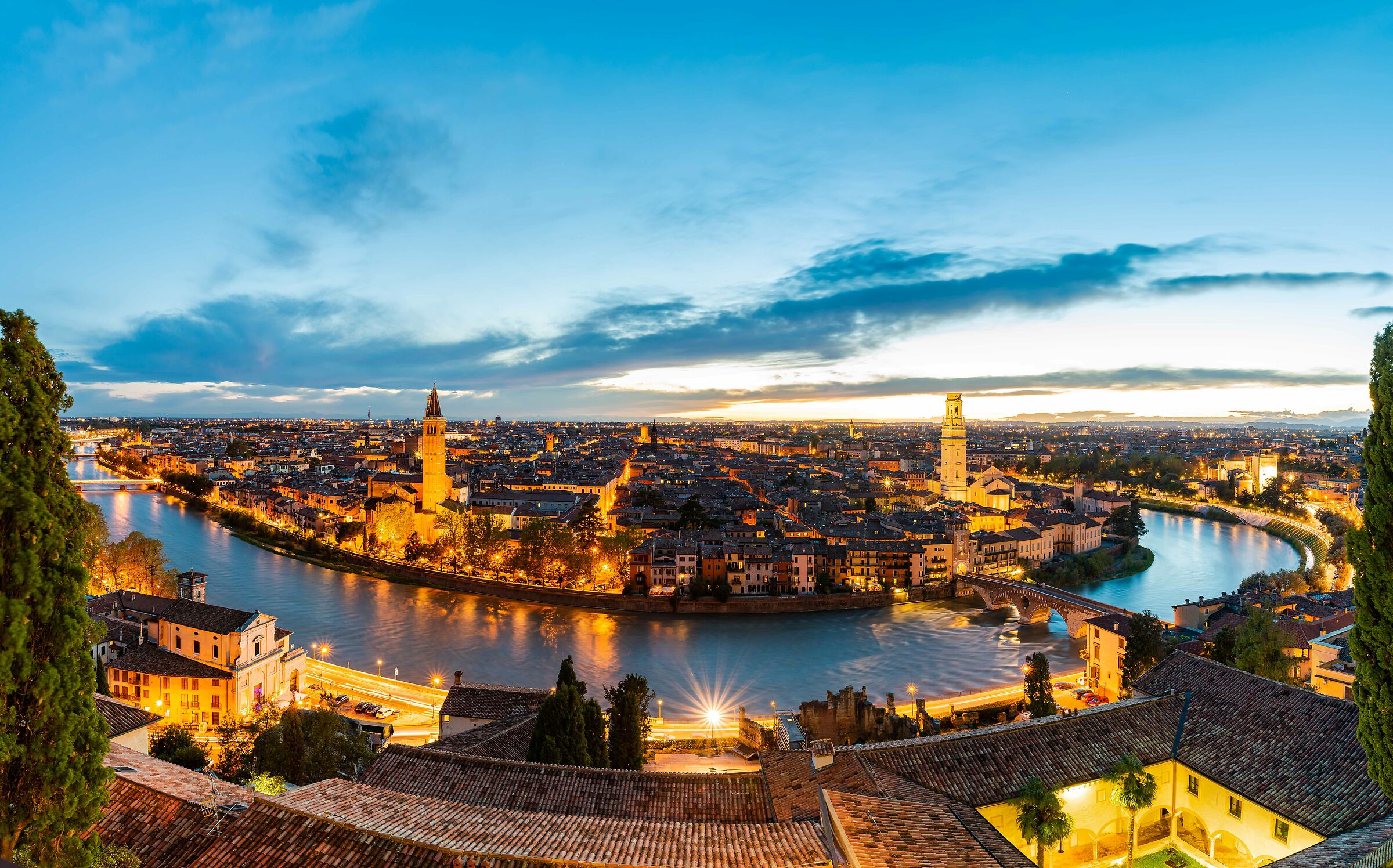 Verona by night