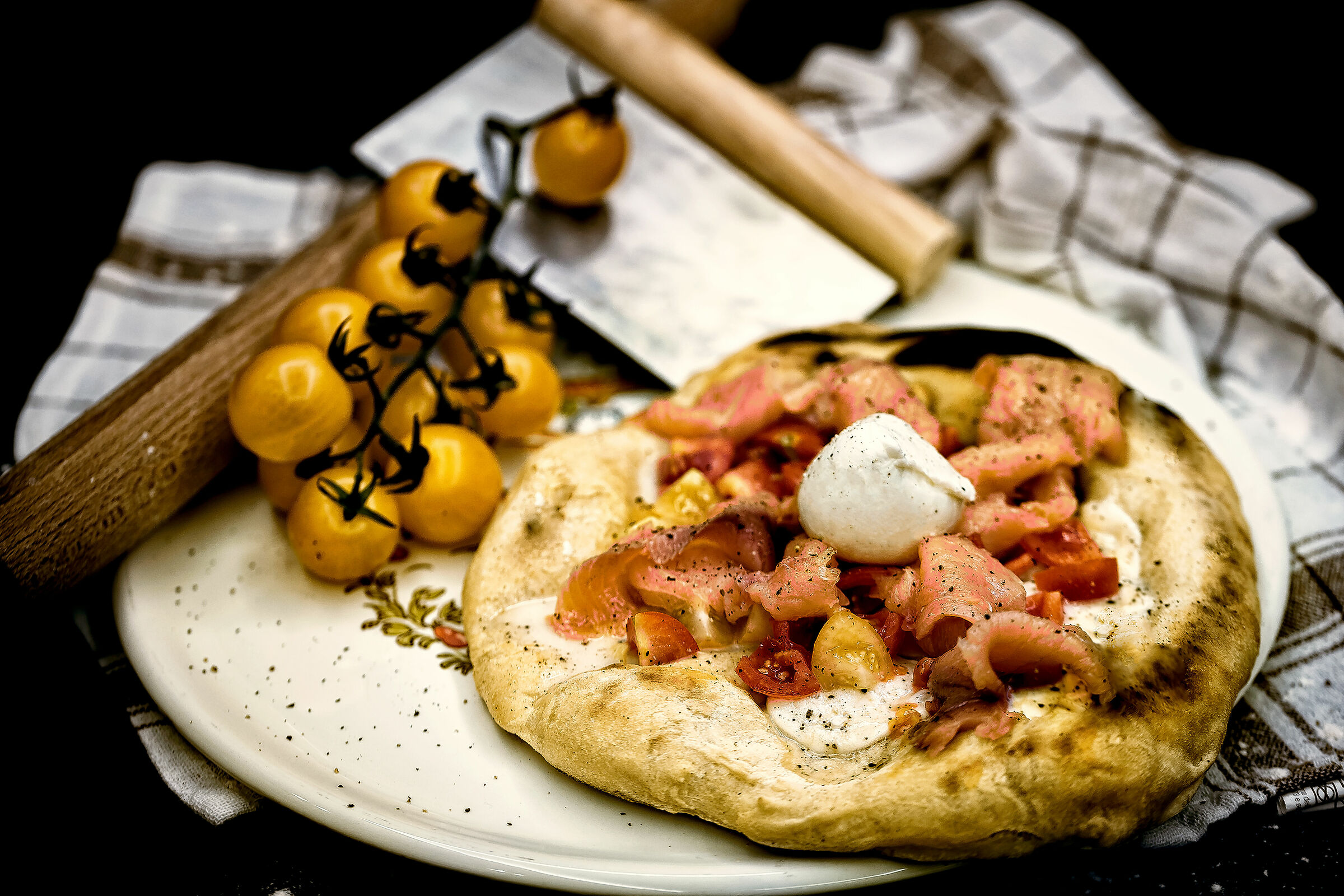 Gourmet pizza home made