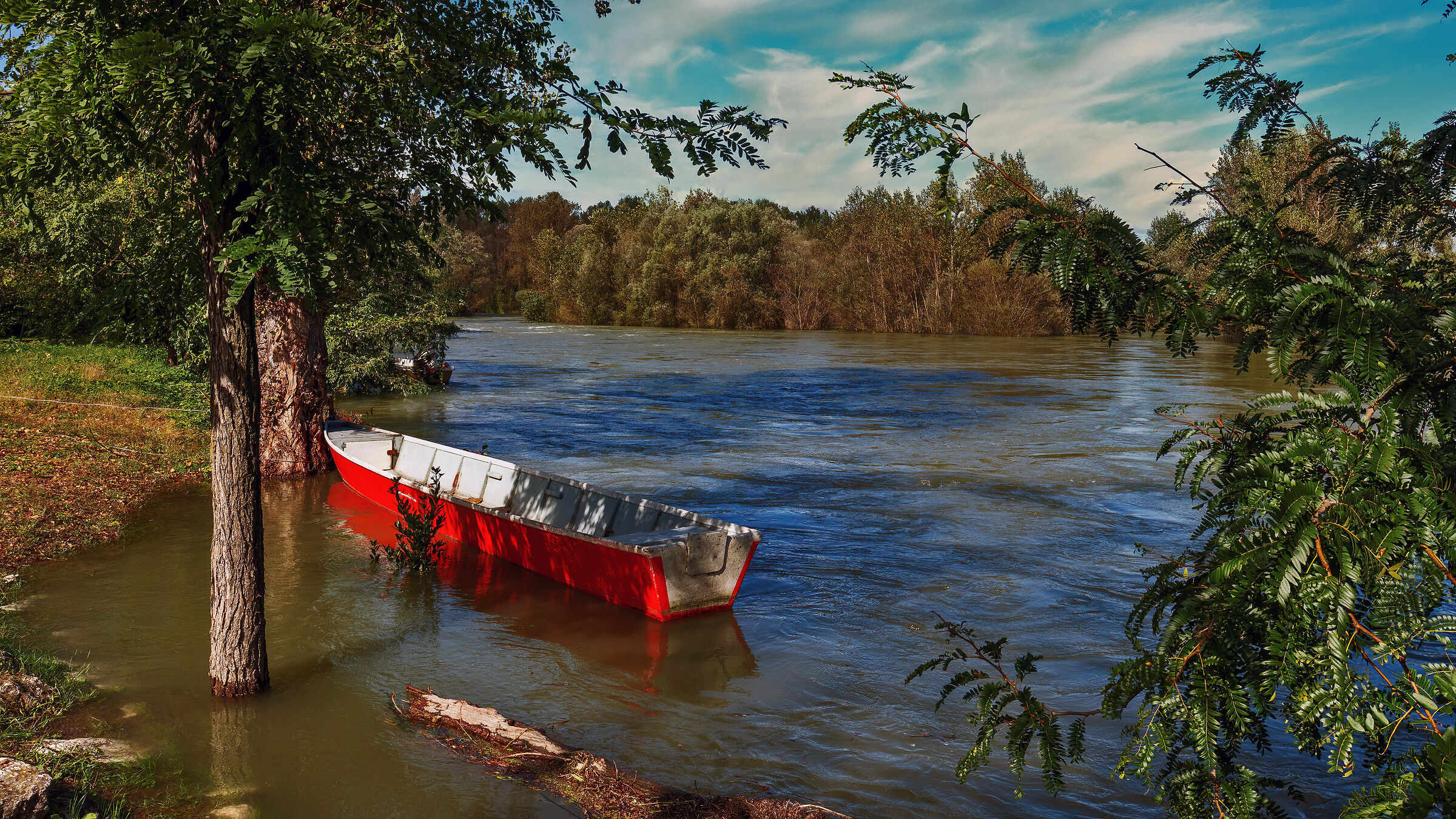 And the water goes up