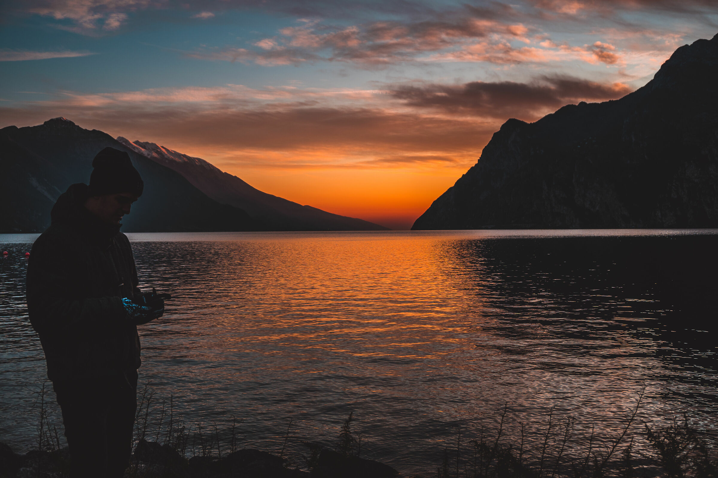 Tramonto. Porto San Nicolò. Riva del Garda 2019