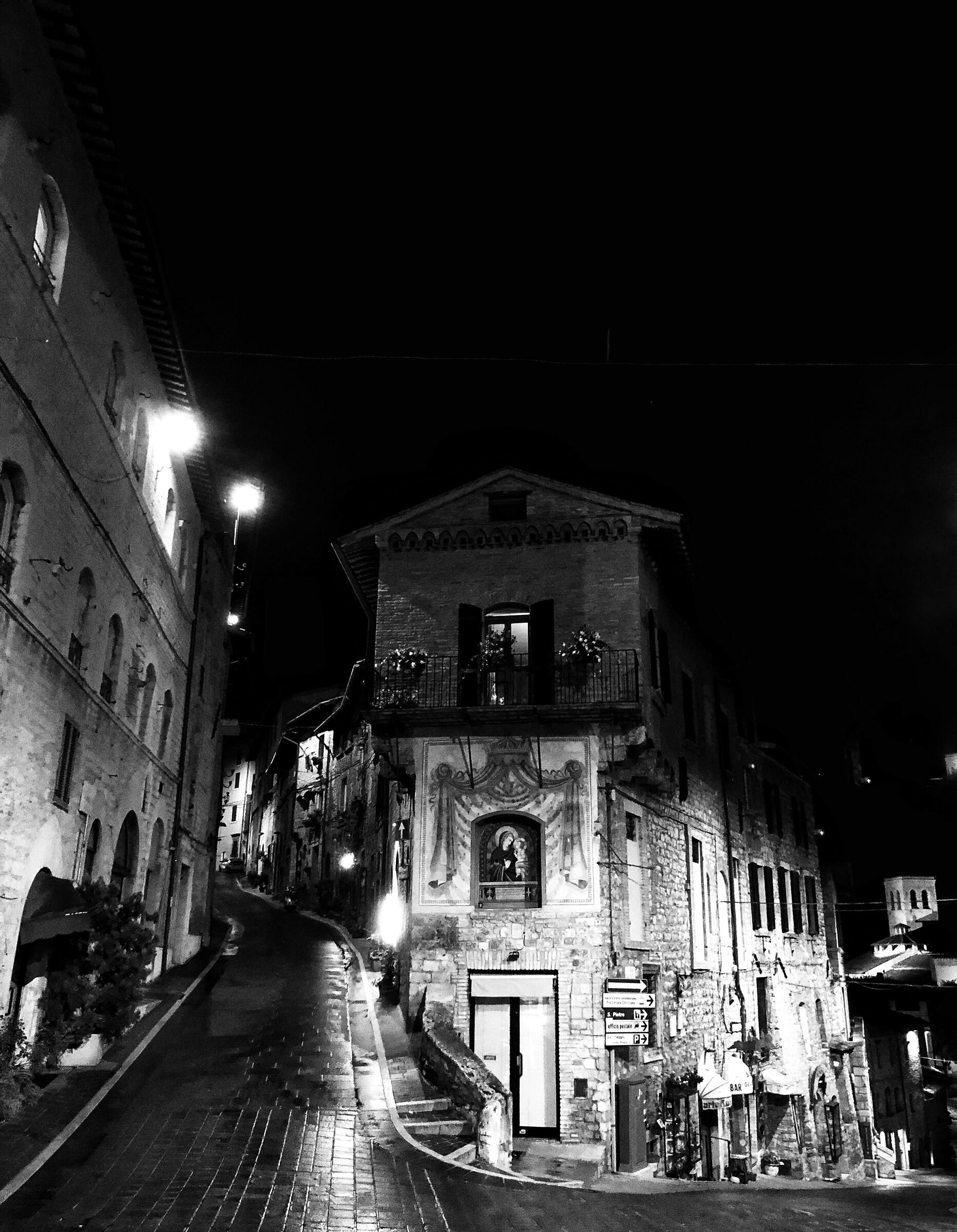 la notte dentro Assisi
