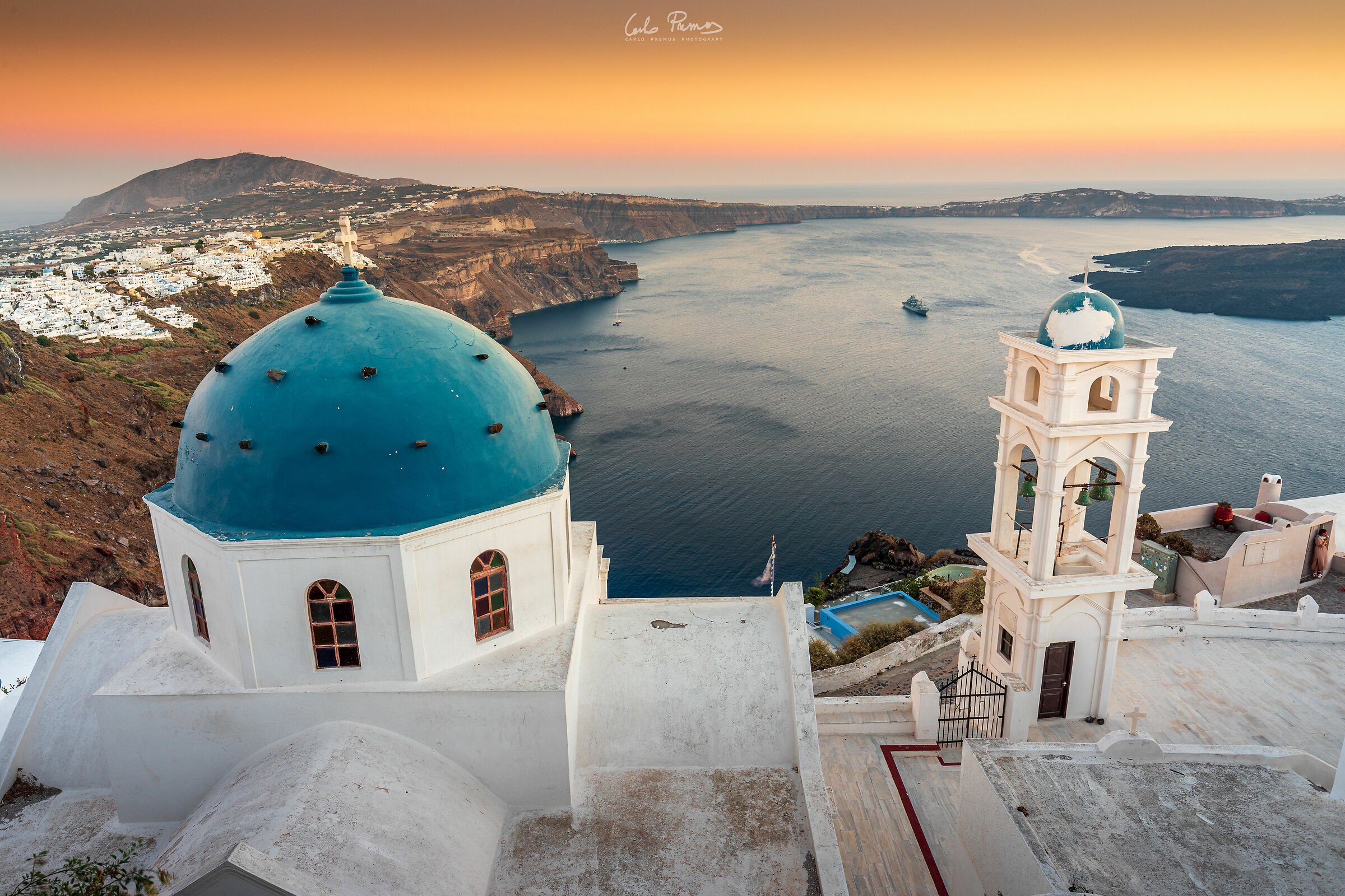 La chiesa ortodossa Anastasi di Imerovigli, Santorini