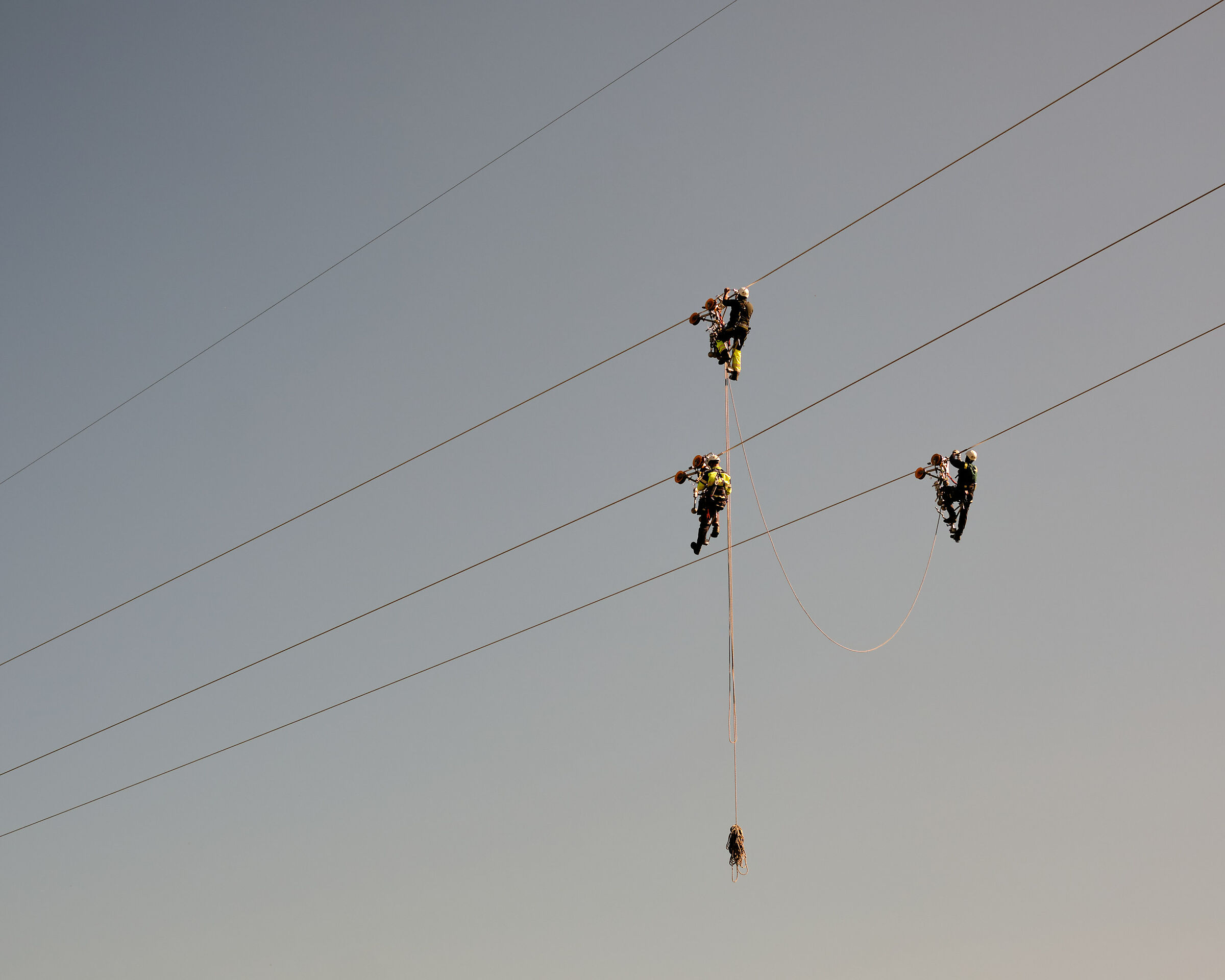 Spinning on wires