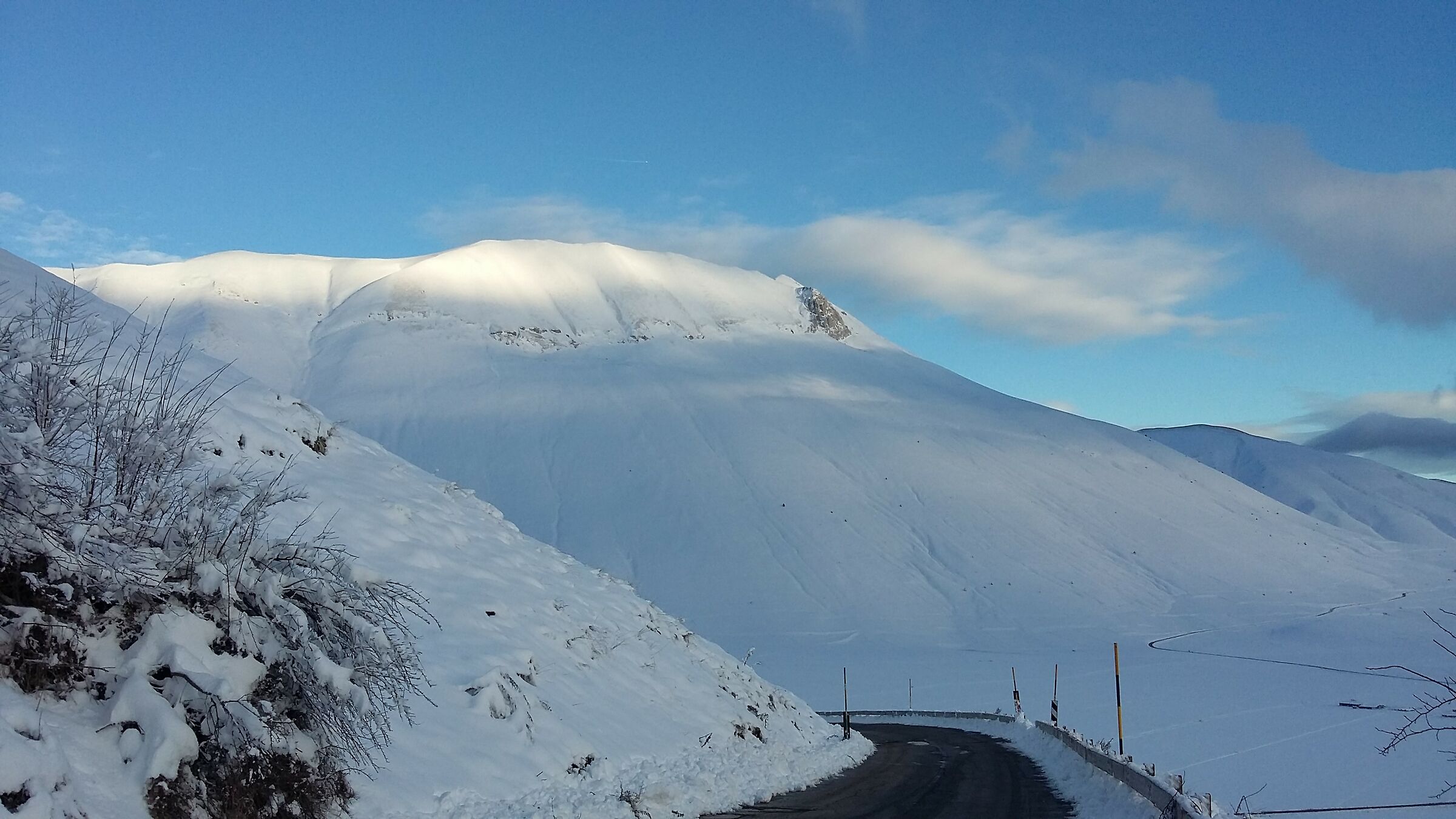 Vettore visto da Castelluccio dicembre 2018