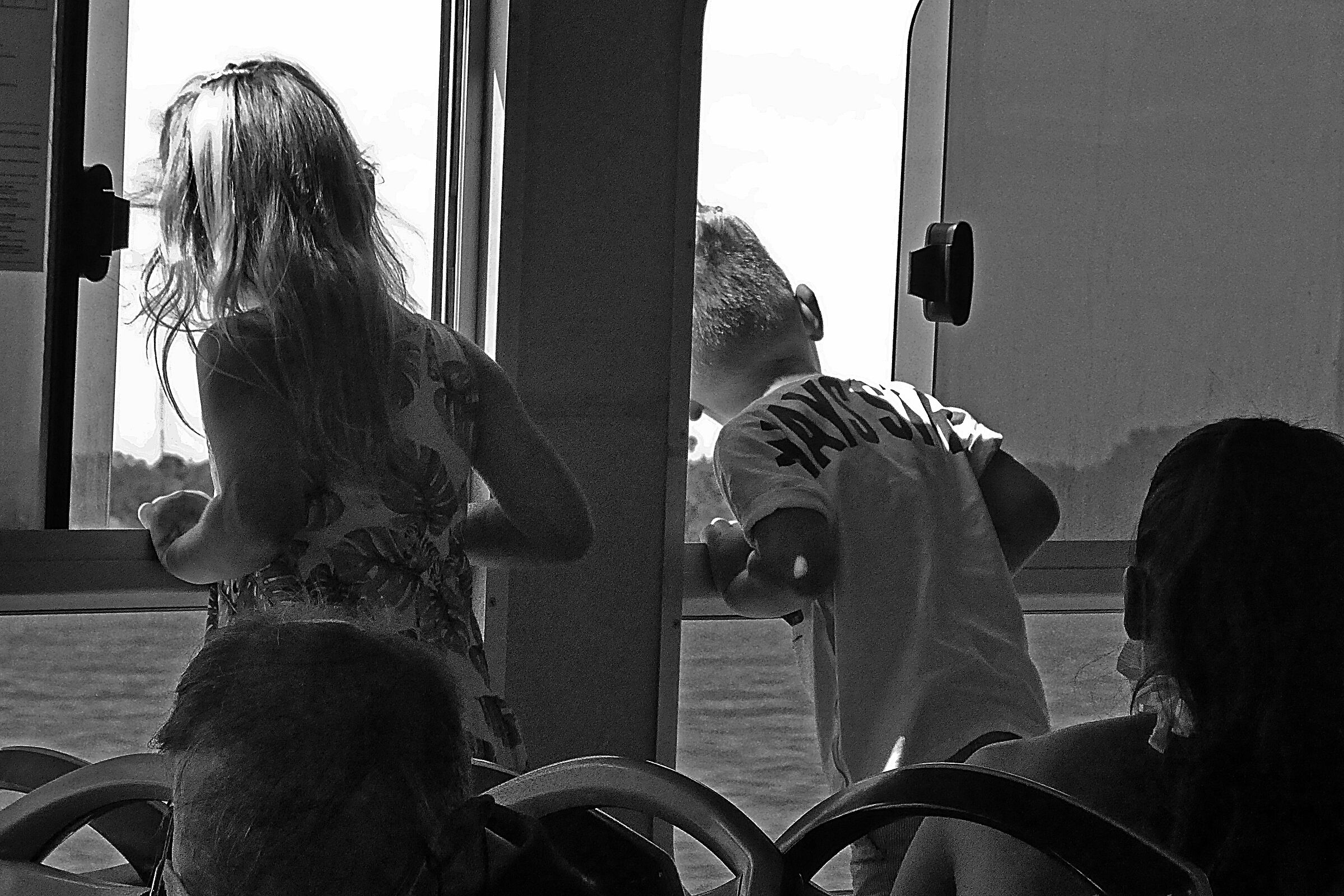 Watching from the boat