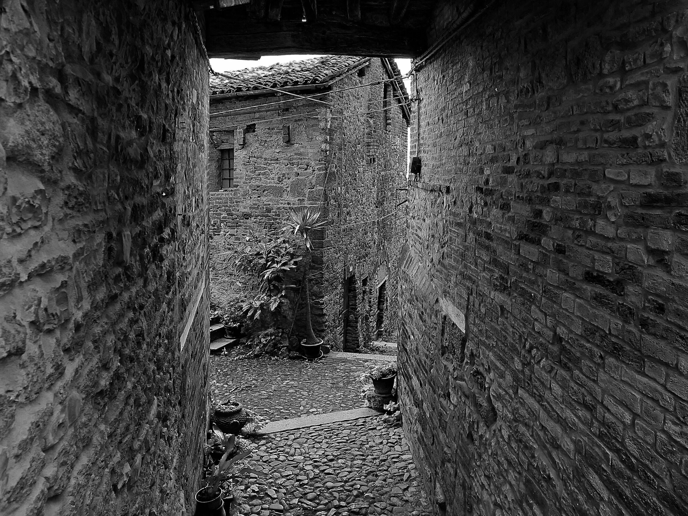 Scorcio BN - Castell'Arquato