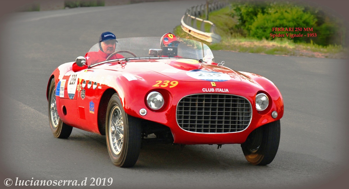 Miki Biasion su Ferrari 250 MM Spider Vignale - 1953