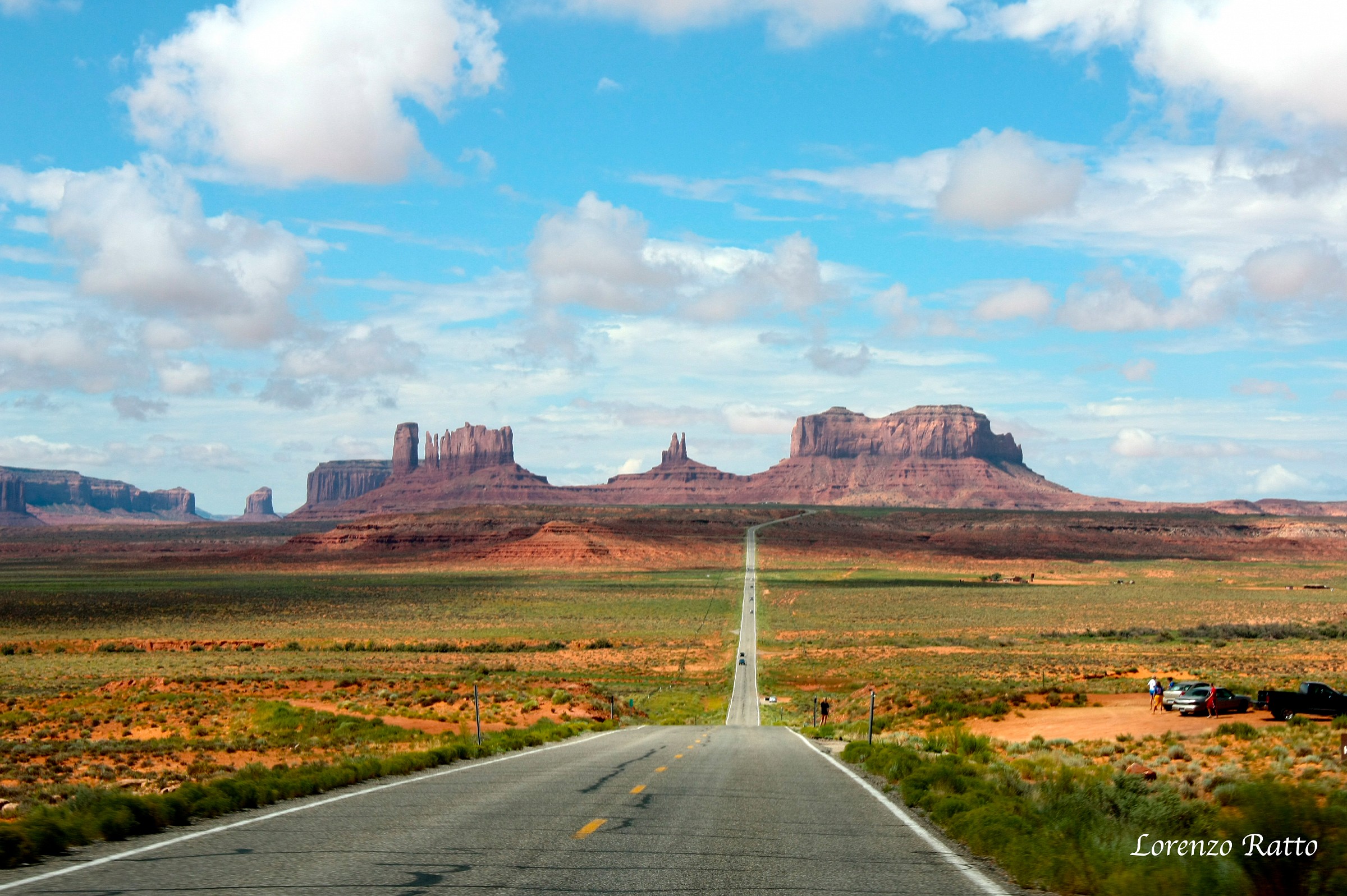 arriving at Monument Valley