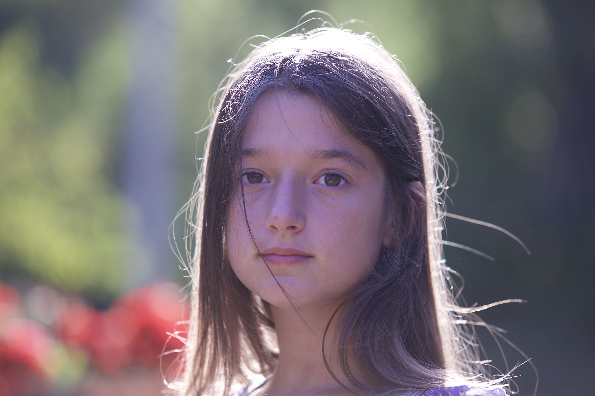 The depth of a glance.