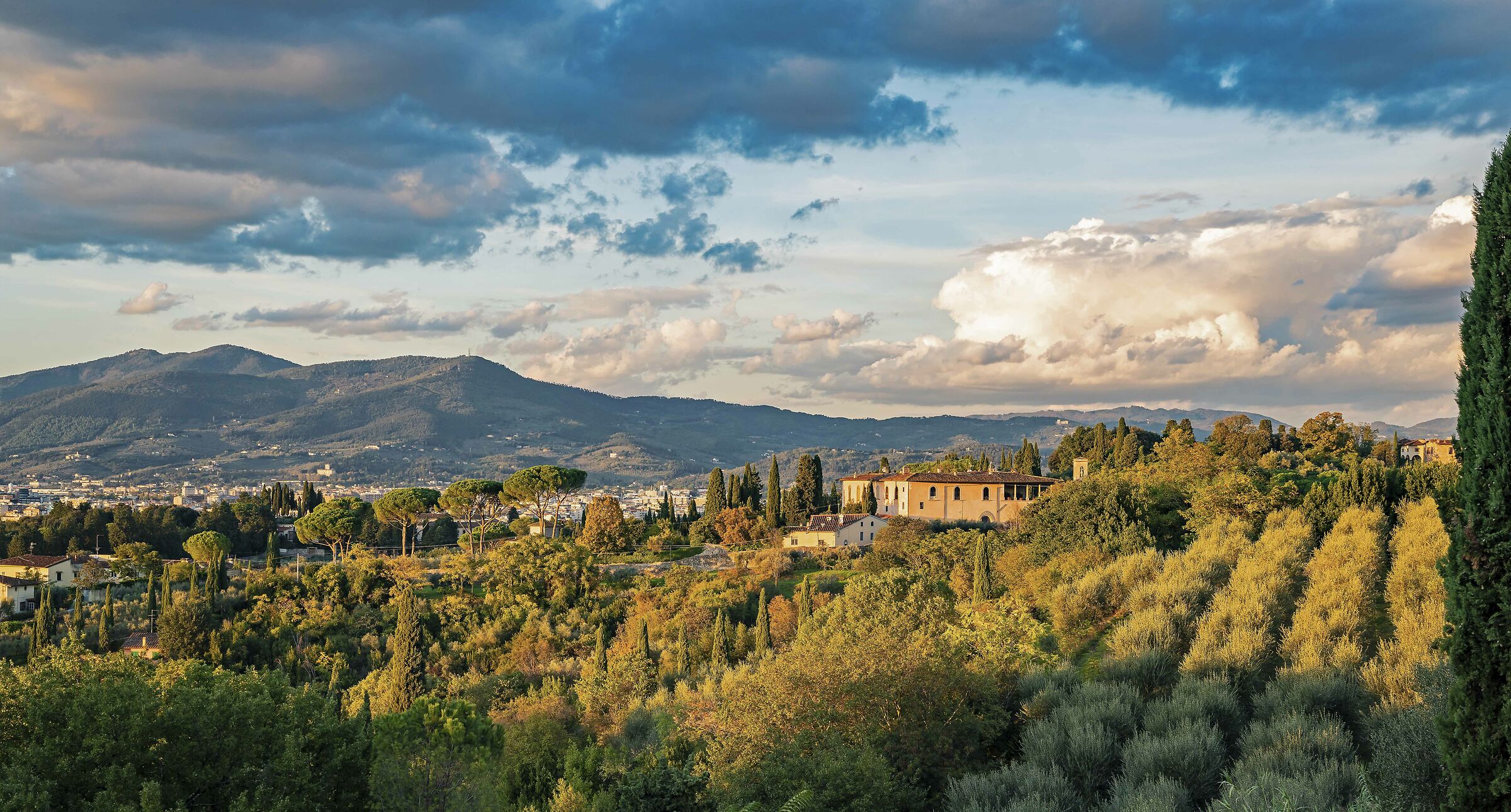 View on an autumn afternoon