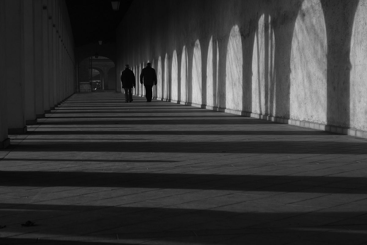 two steps in the shade