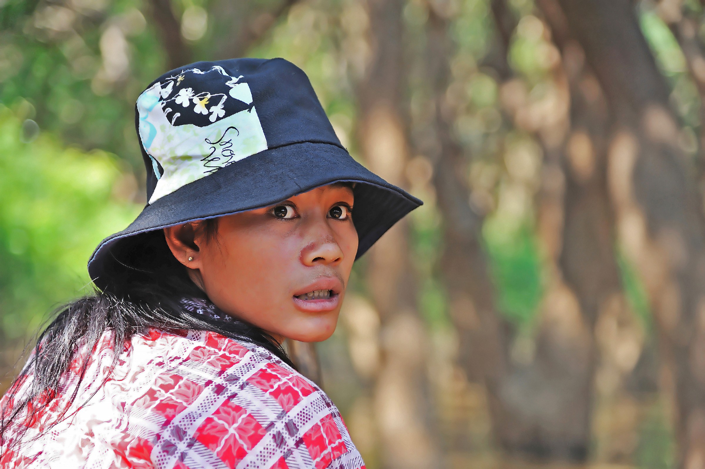 ....viso sul fiume a Kompong Cham...