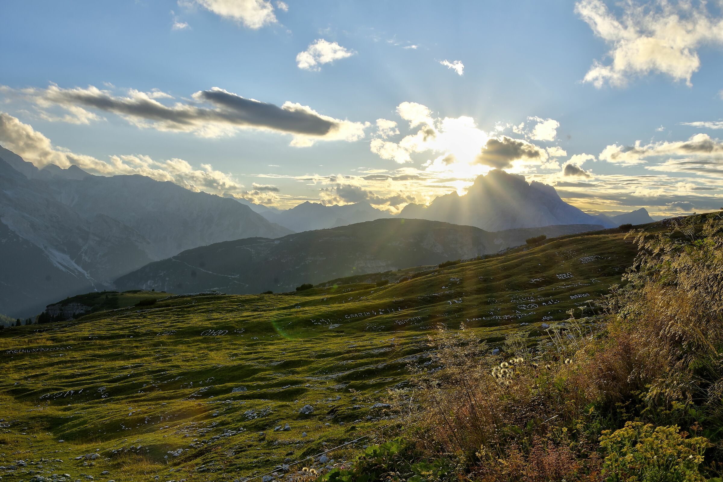 Sunset at the Auronzo Hut