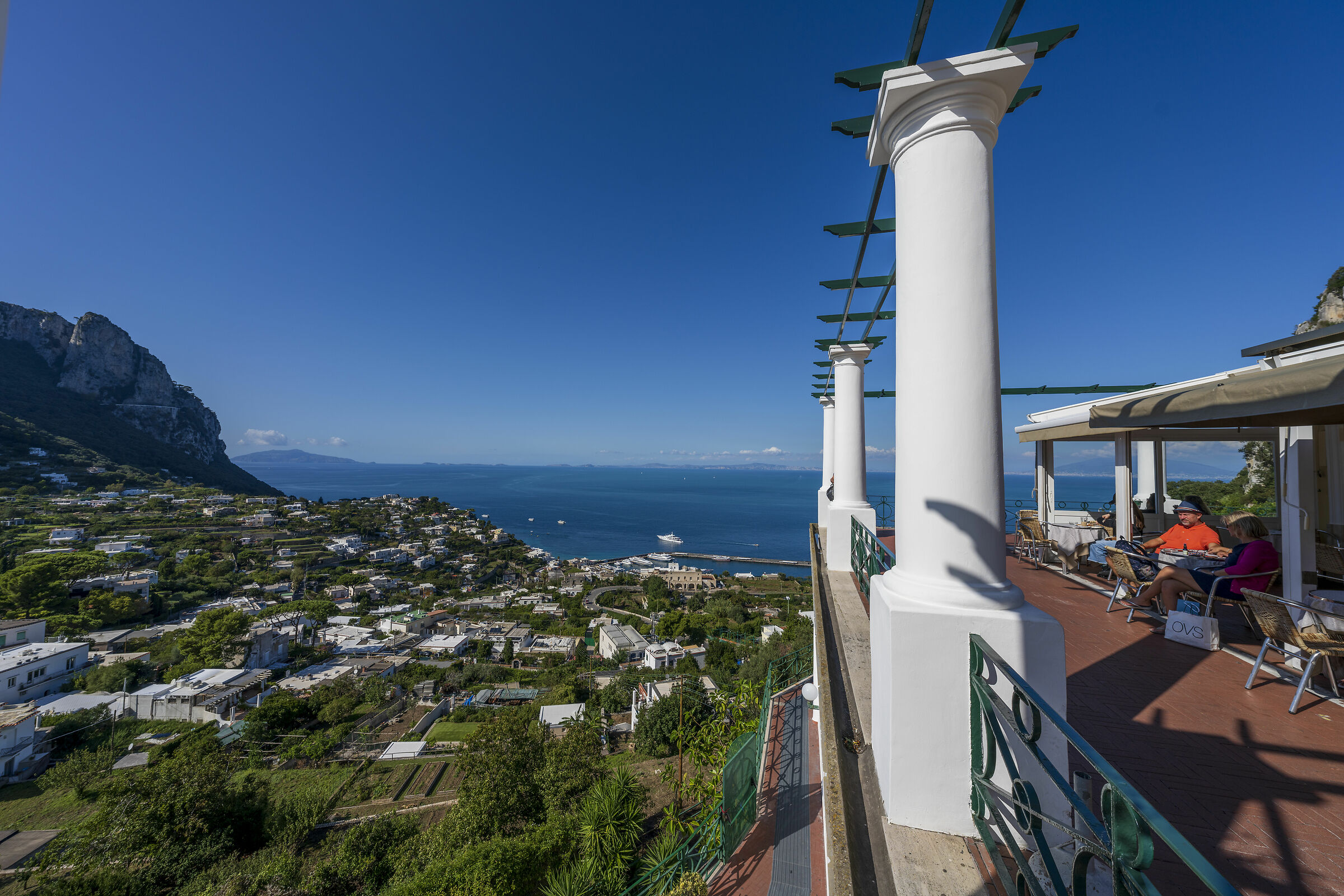Panorama dalla terrazza della funicolare