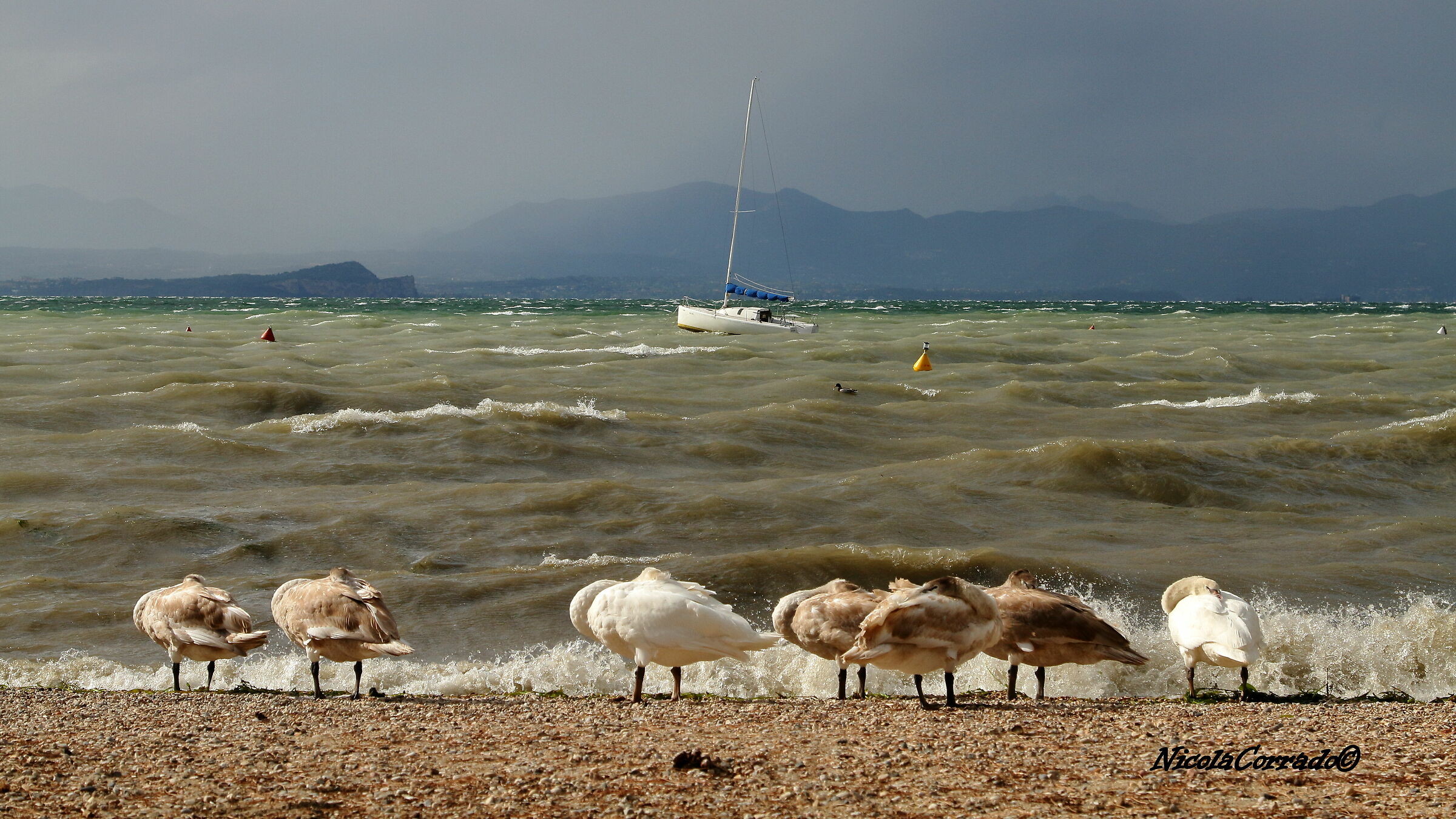 Even the lake gets angry