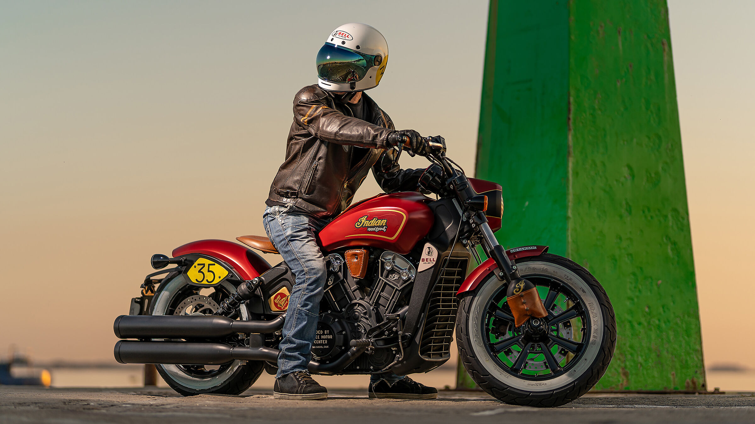 Omaggio scout indiano Bobber Munro