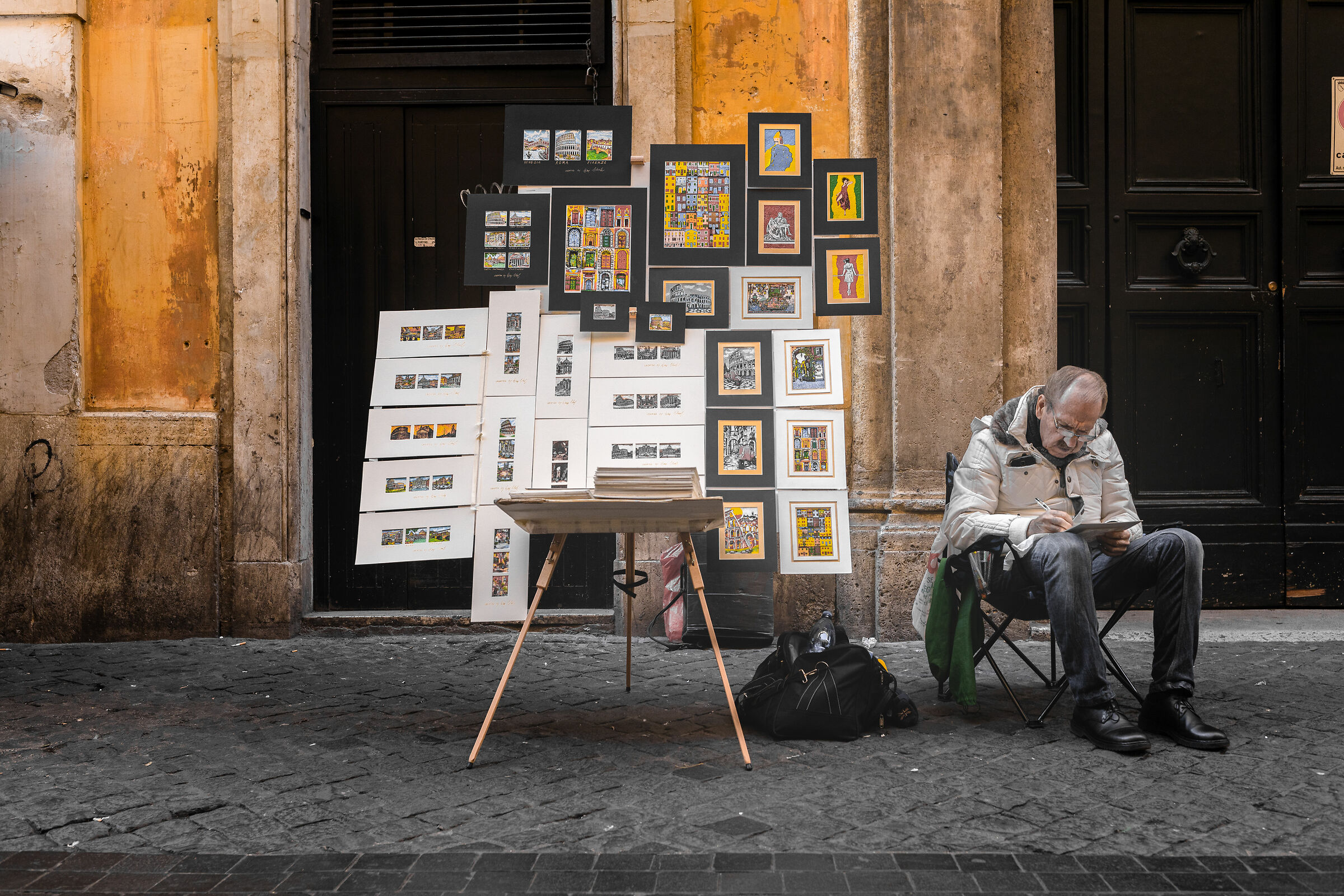 Art does not demand talent from artists, but works.