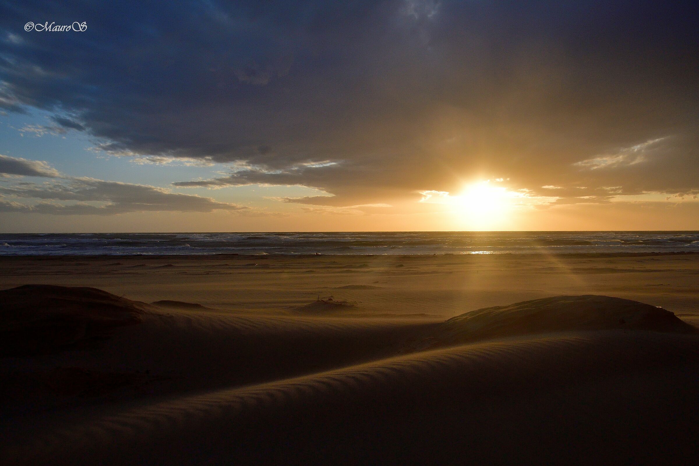 Dunes at sunset