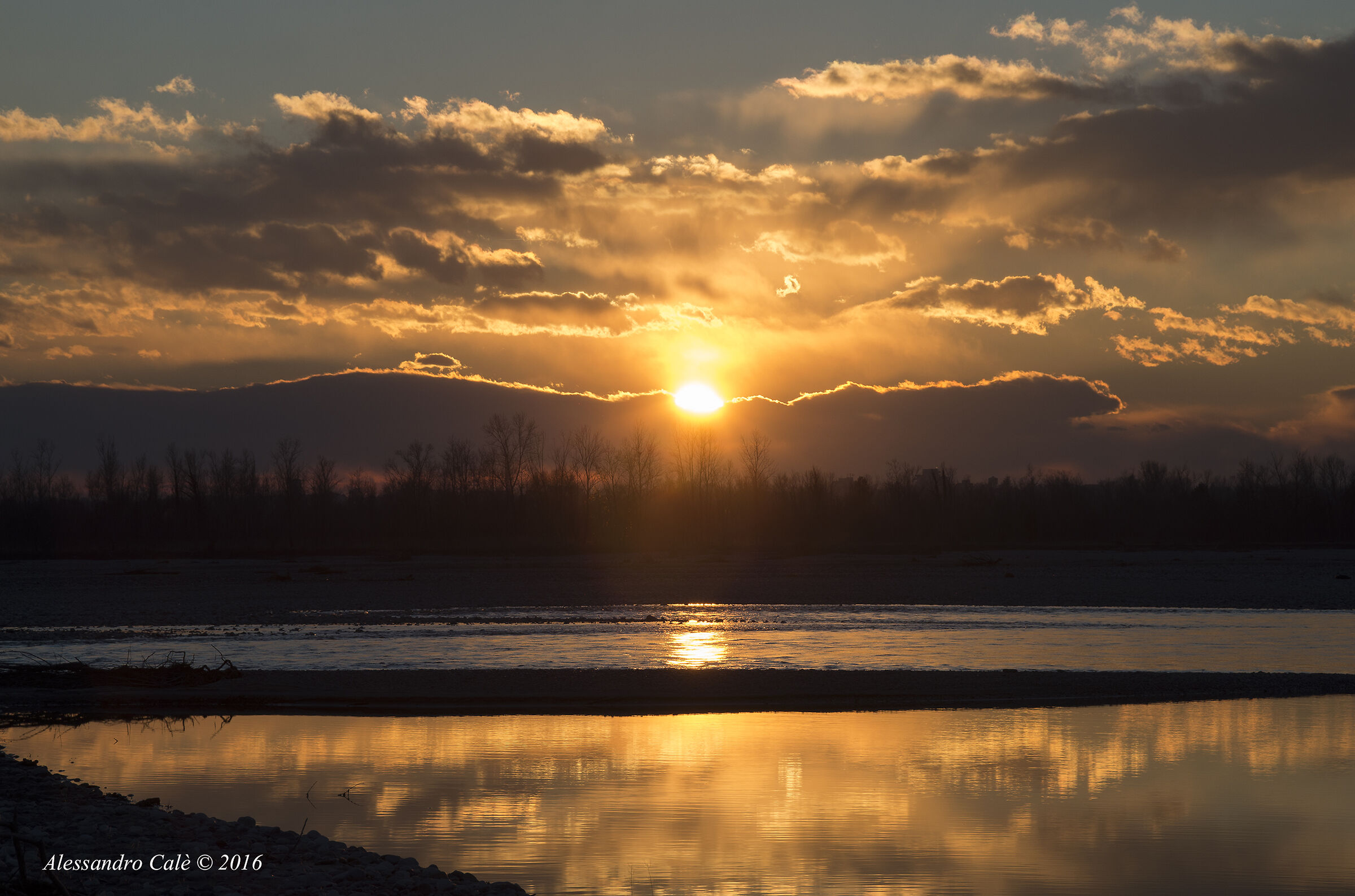 Tramonto sul Tagliamento 4157