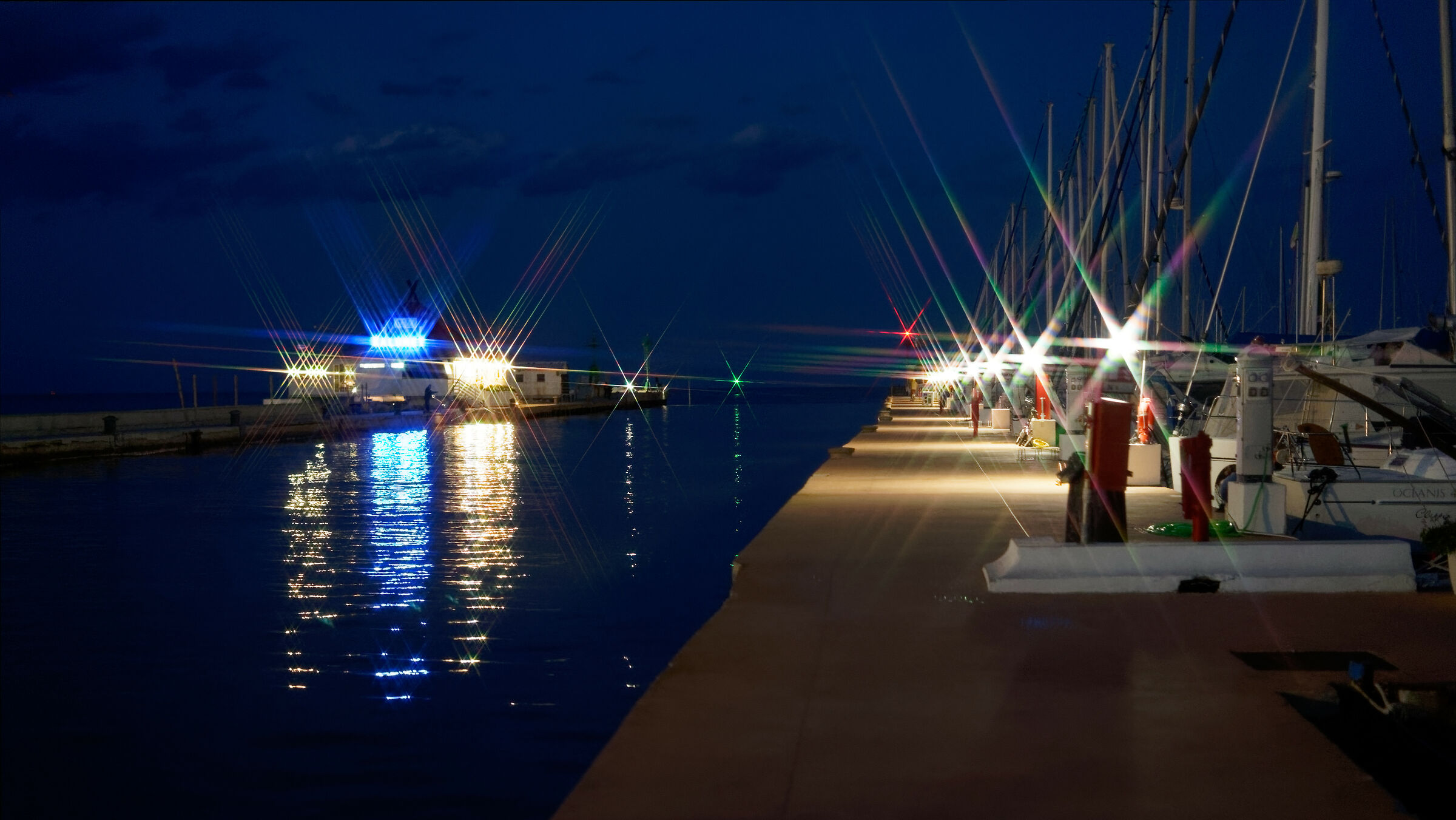 Cervia - il porto di sera