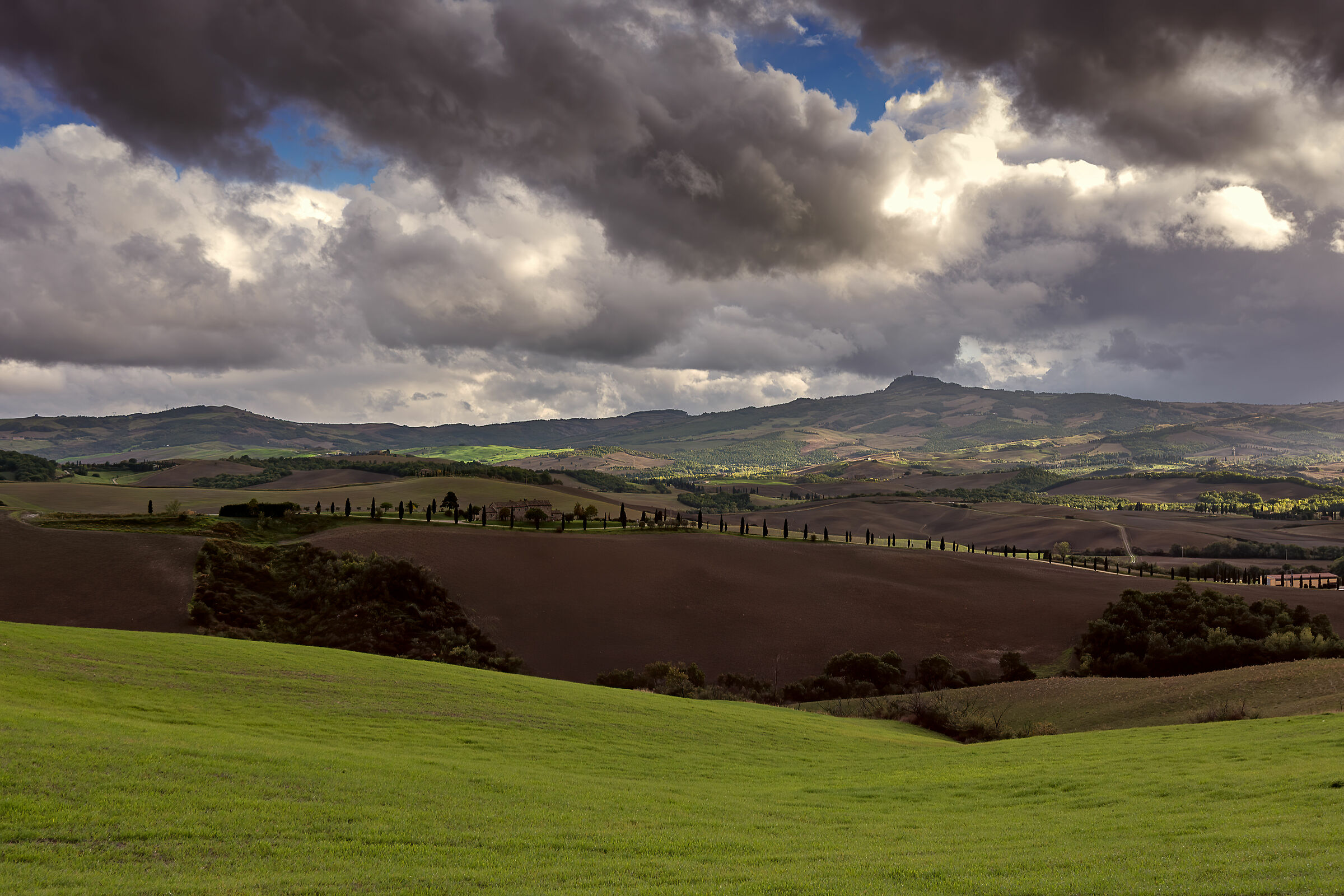 toscana,sullo sfondo radicofani(si)